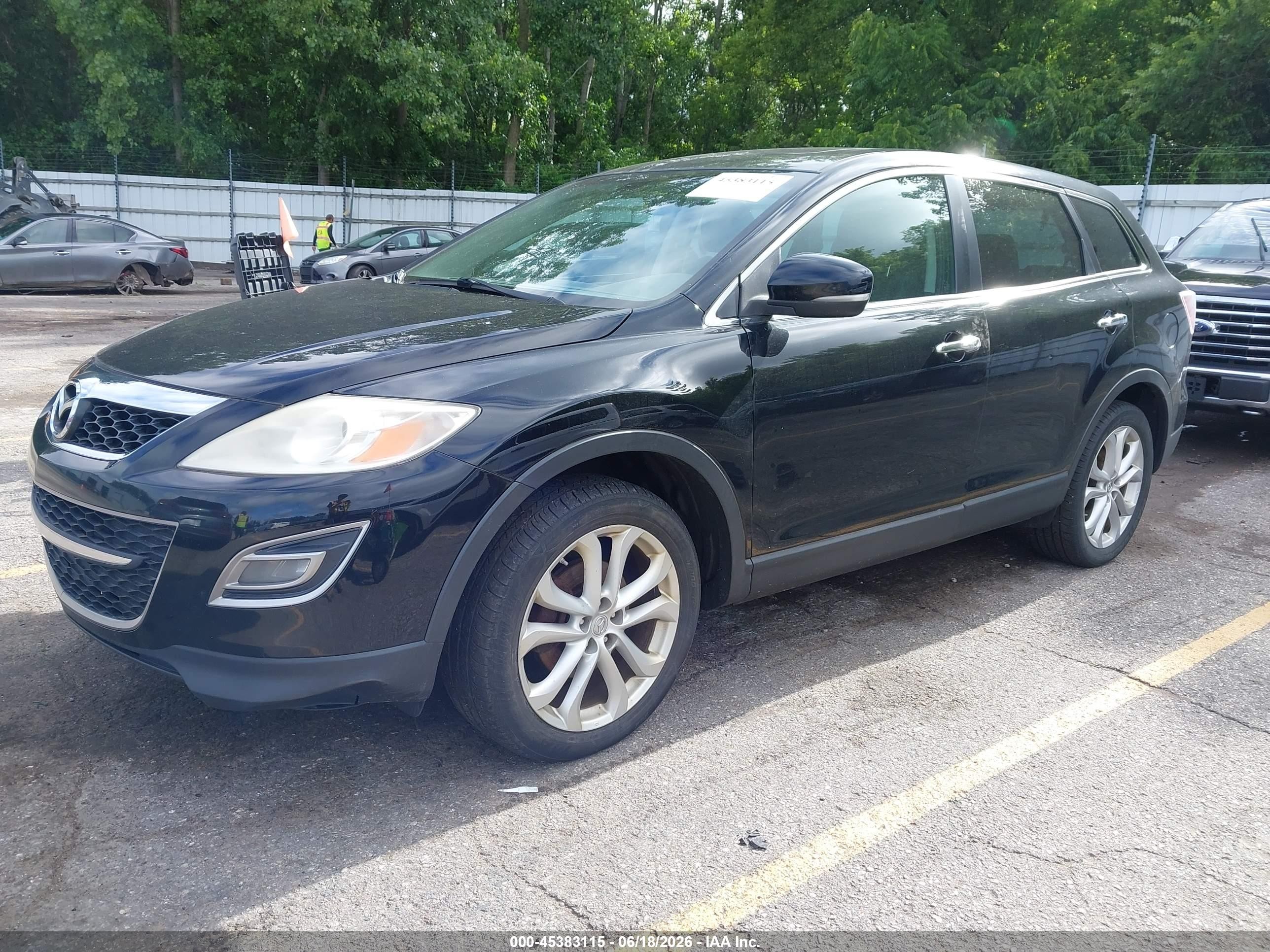 2011 Mazda Cx-9 Grand Touring Черный vin: JM3TB3DA8B0319779
