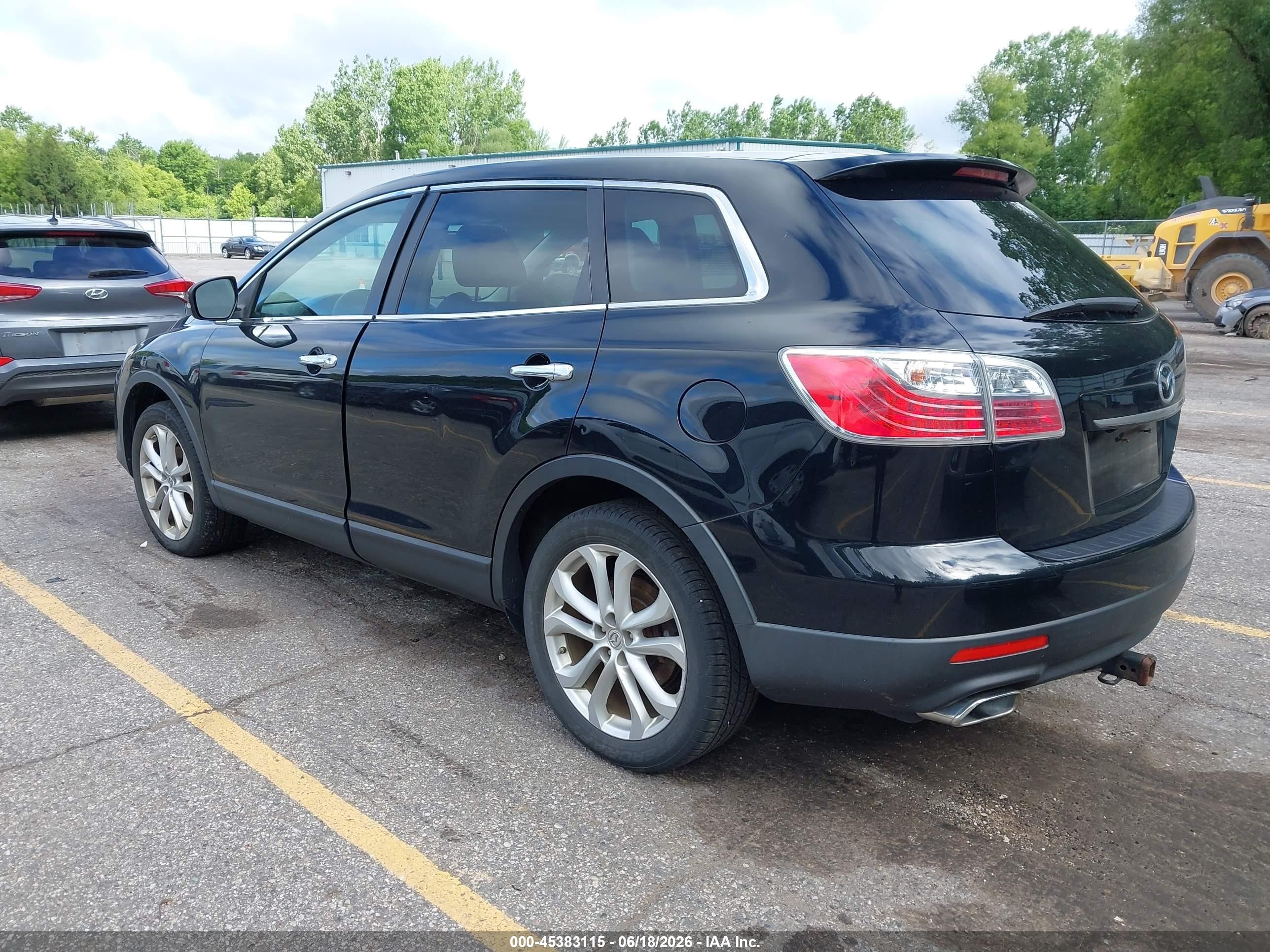 2011 Mazda Cx-9 Grand Touring Черный vin: JM3TB3DA8B0319779
