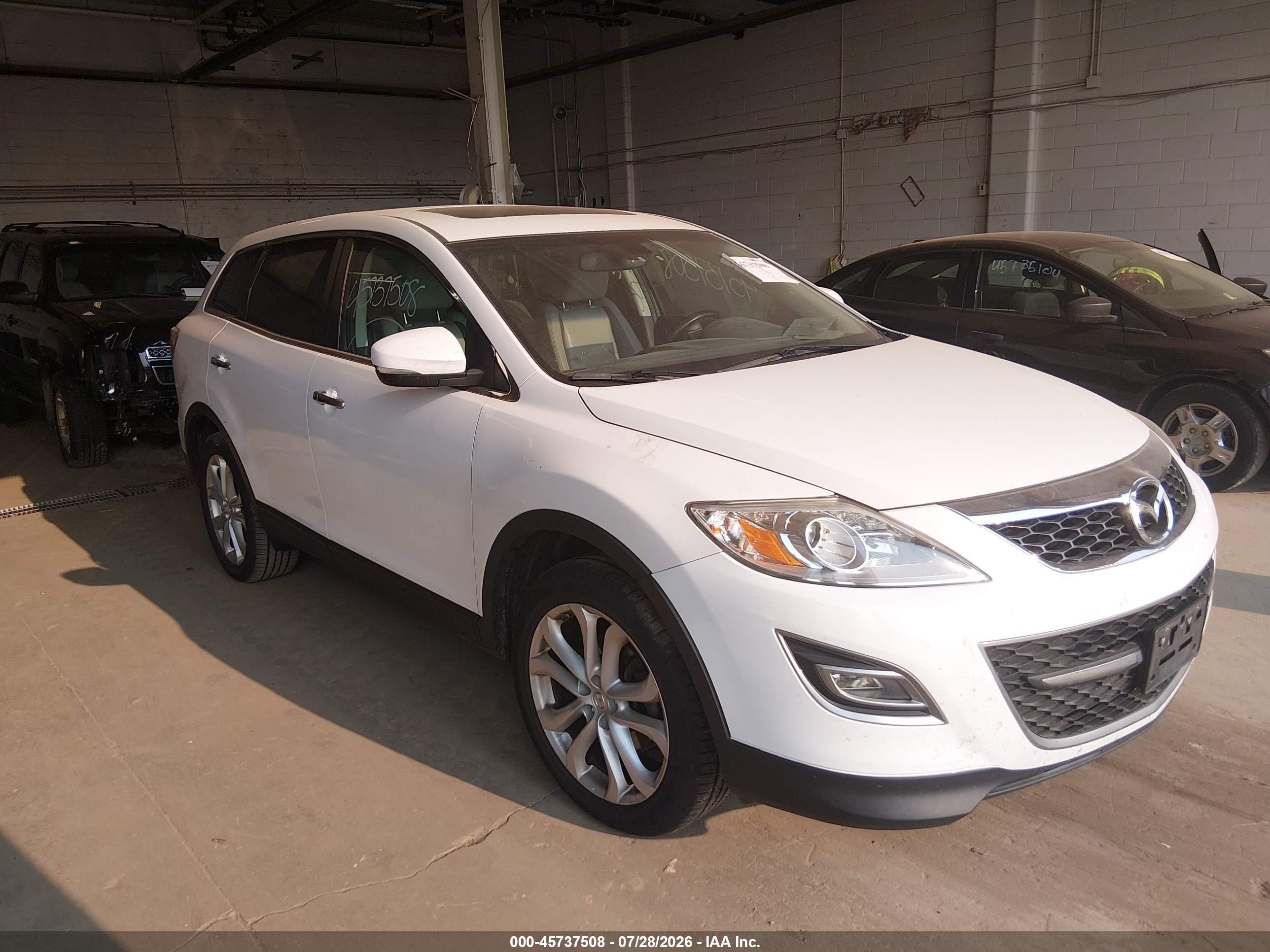 2011 Mazda Cx-9 Grand Touring White vin: JM3TB3DA8B0326621