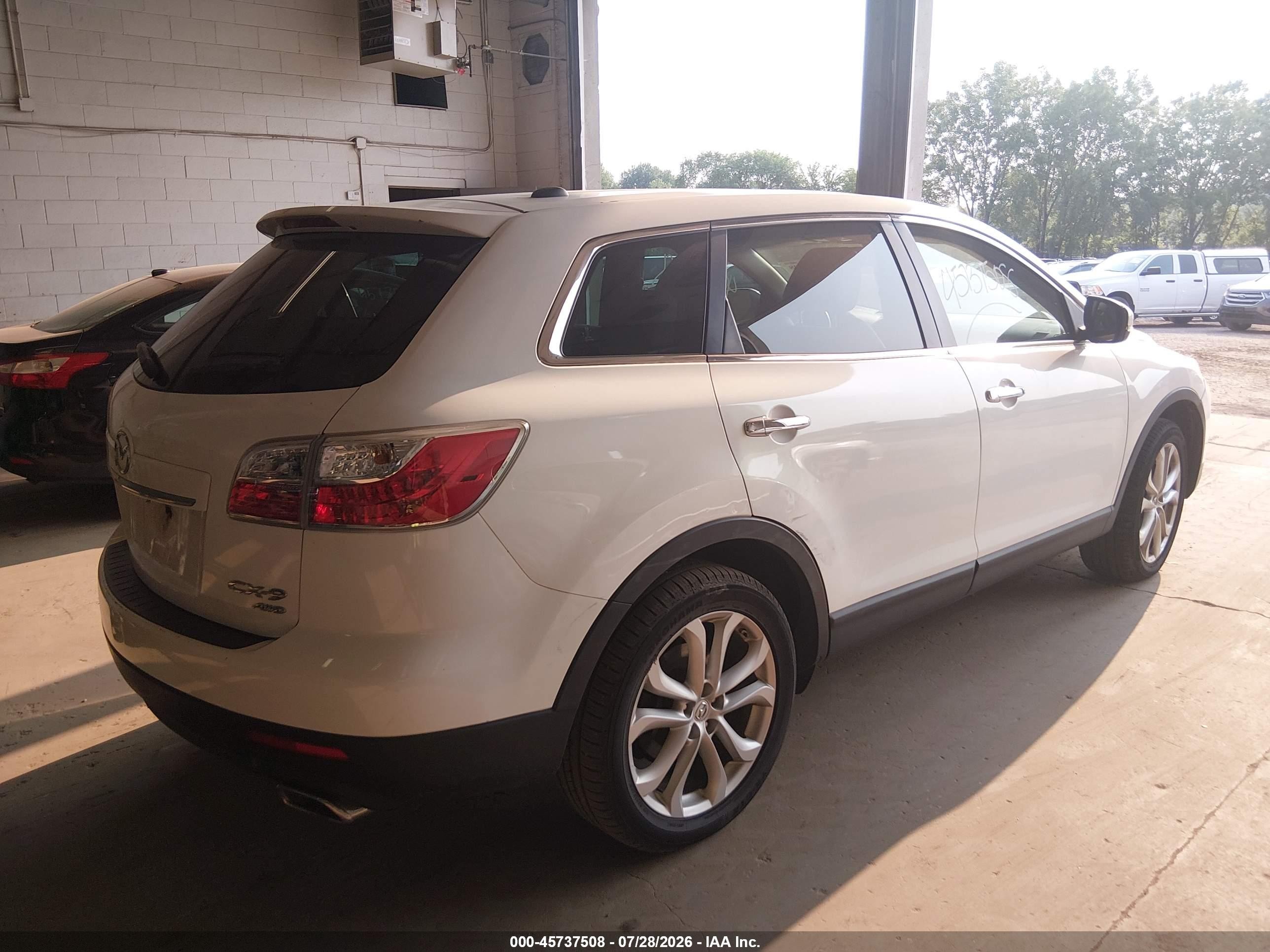 2011 Mazda Cx-9 Grand Touring White vin: JM3TB3DA8B0326621