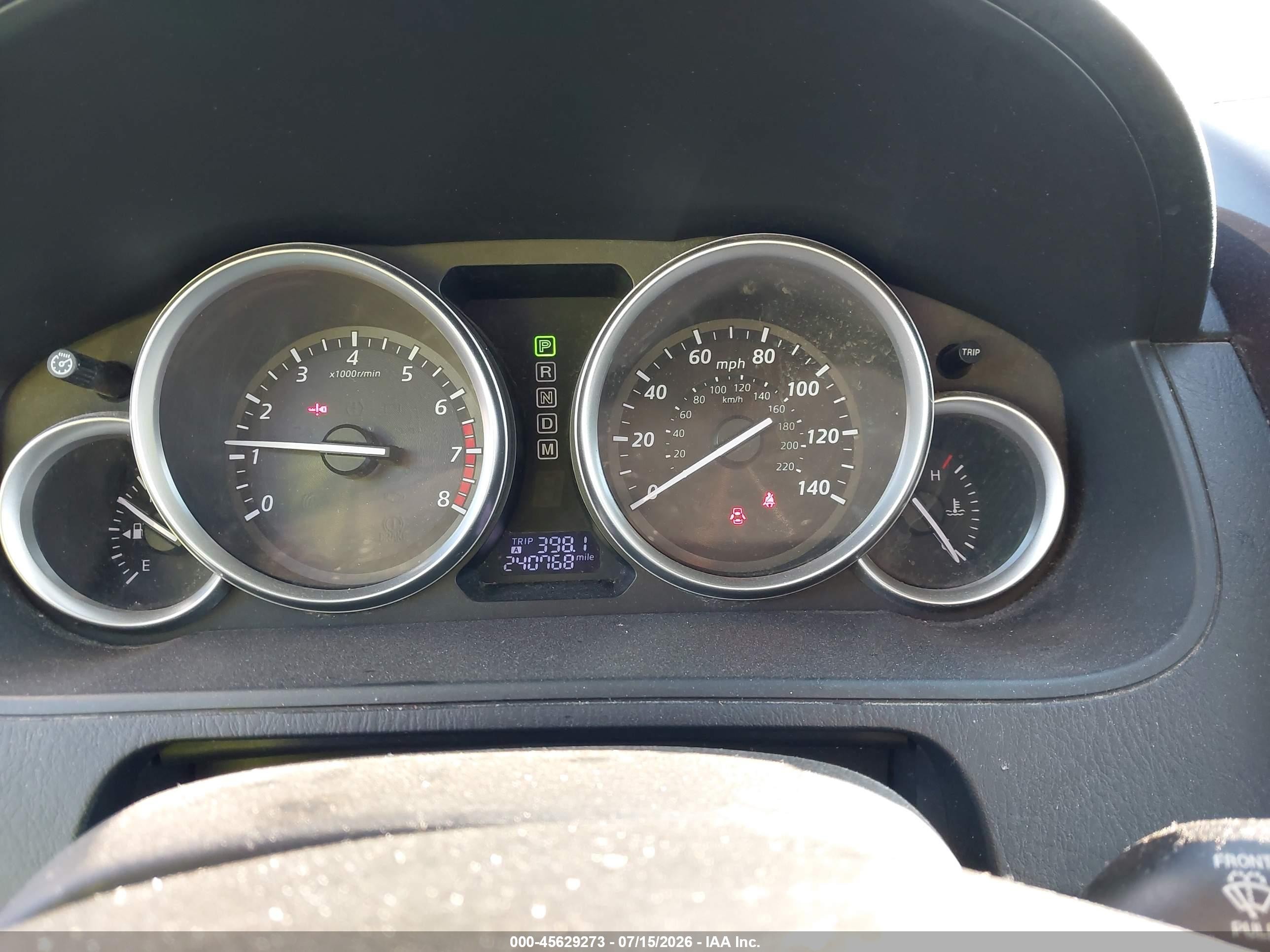 2013 Mazda Cx-9 Grand Touring Серый vin: JM3TB3DA8D0404043