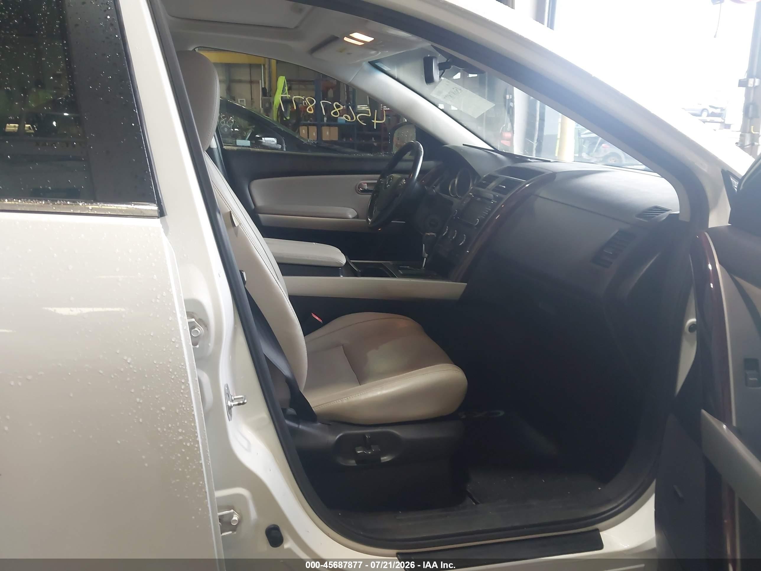 2014 Mazda Cx-9 Grand Touring White vin: JM3TB3DA8E0444026