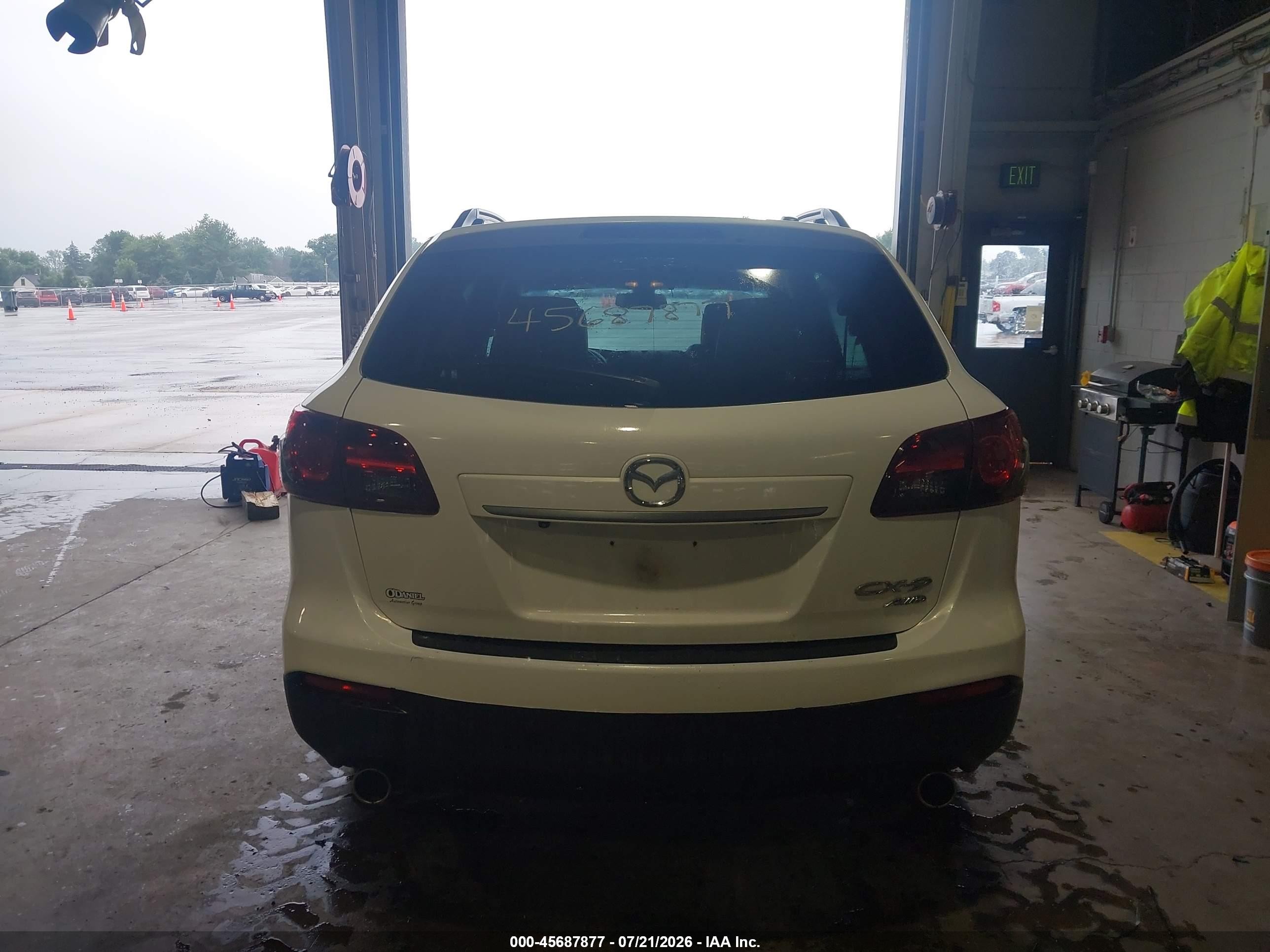 2014 Mazda Cx-9 Grand Touring White vin: JM3TB3DA8E0444026