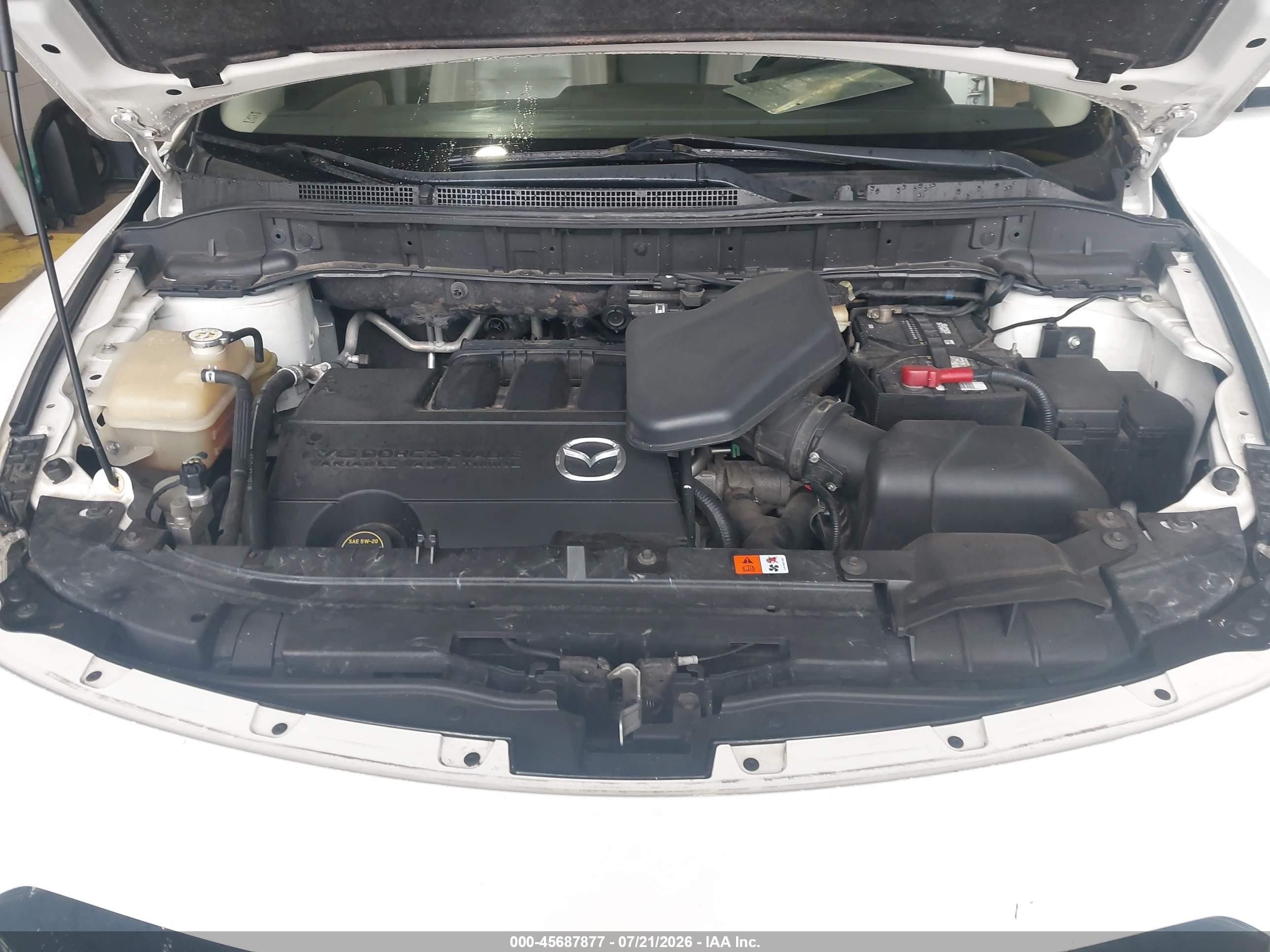 2014 Mazda Cx-9 Grand Touring White vin: JM3TB3DA8E0444026