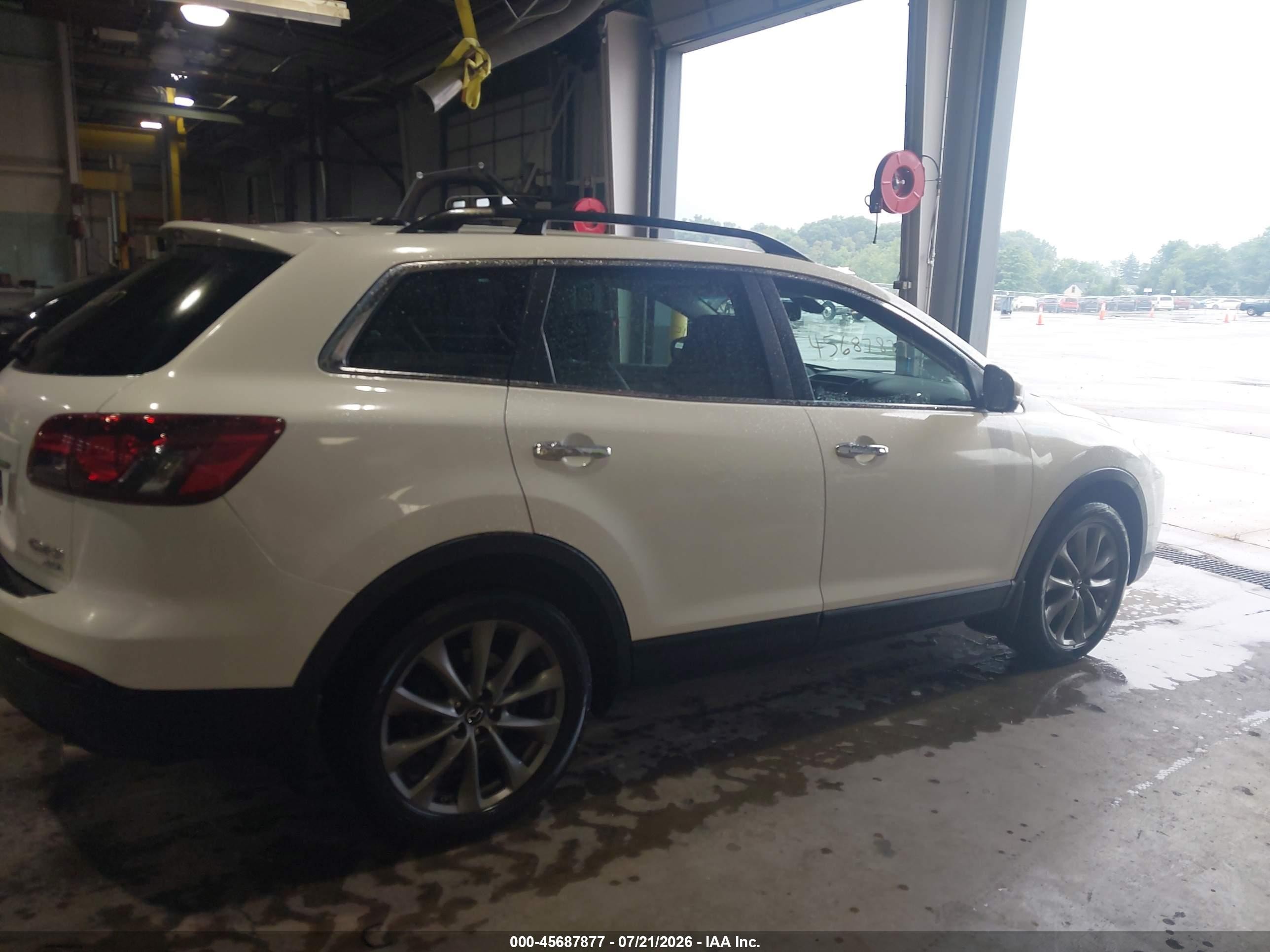 2014 Mazda Cx-9 Grand Touring White vin: JM3TB3DA8E0444026