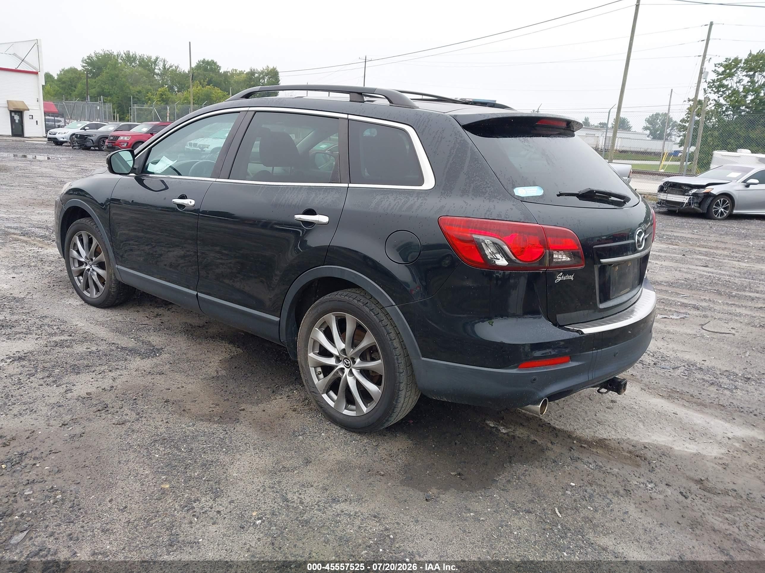 2015 Mazda Cx-9 Grand Touring Black vin: JM3TB3DA8F0447994