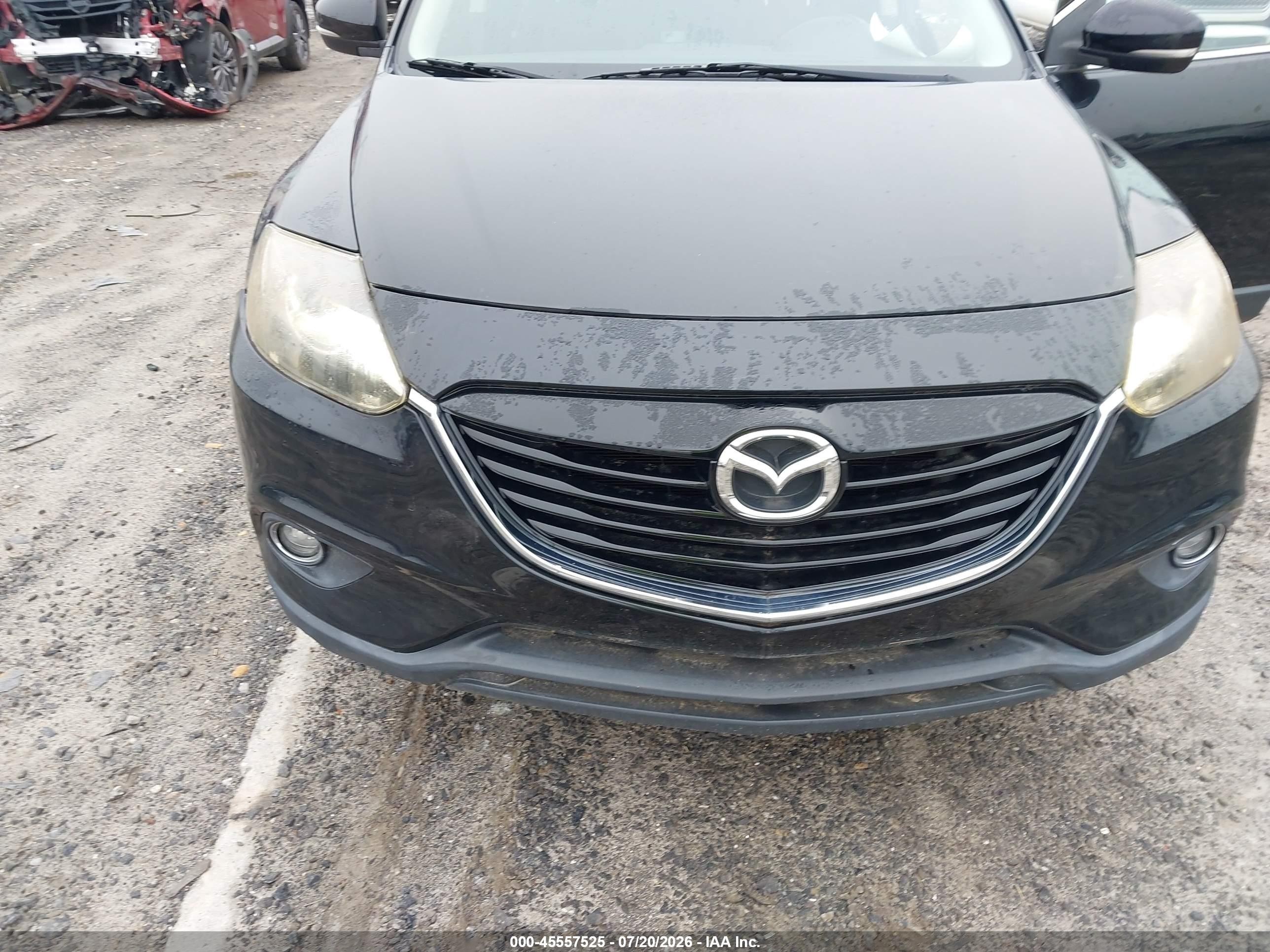 2015 Mazda Cx-9 Grand Touring Black vin: JM3TB3DA8F0447994