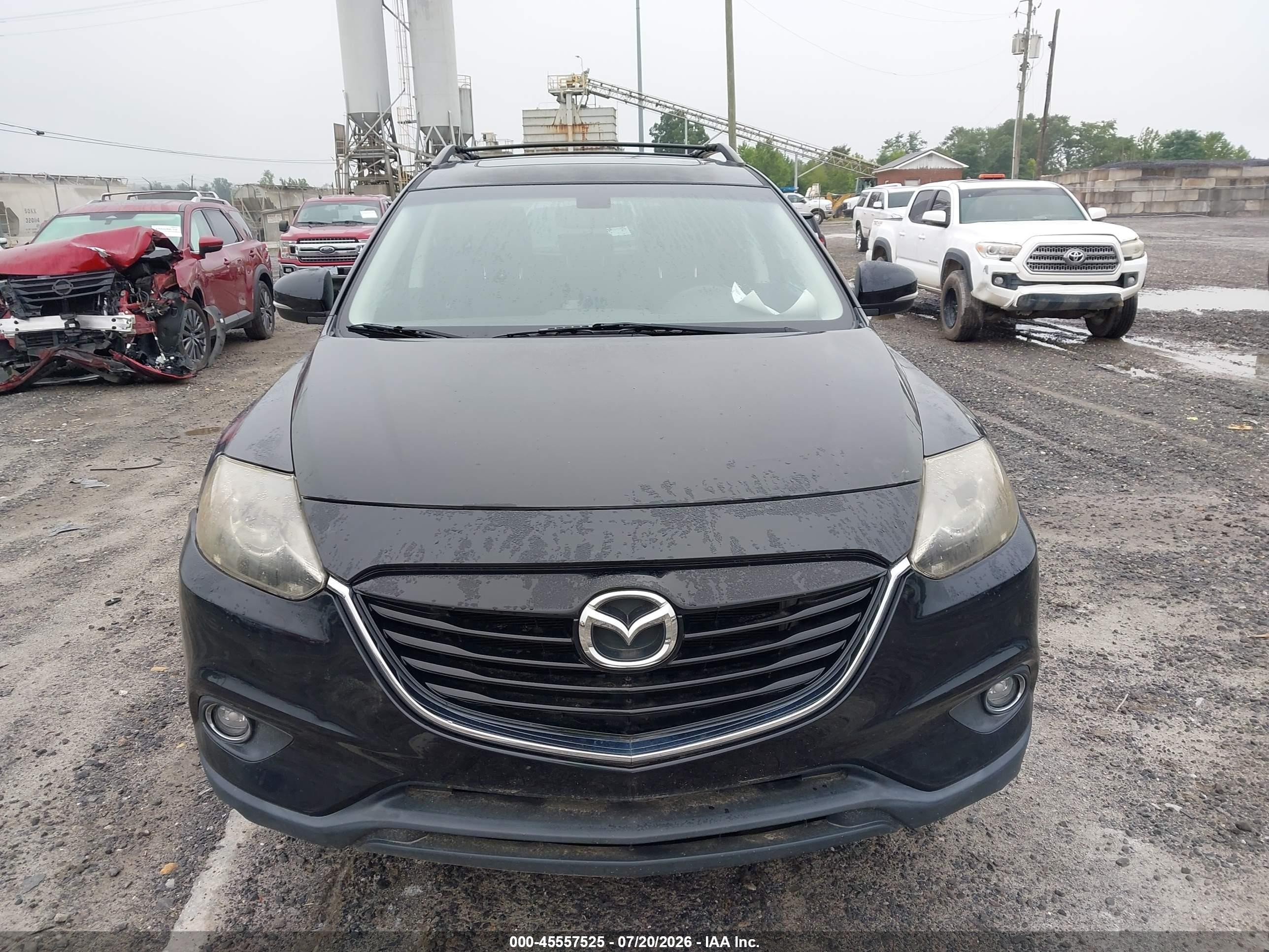 2015 Mazda Cx-9 Grand Touring Black vin: JM3TB3DA8F0447994