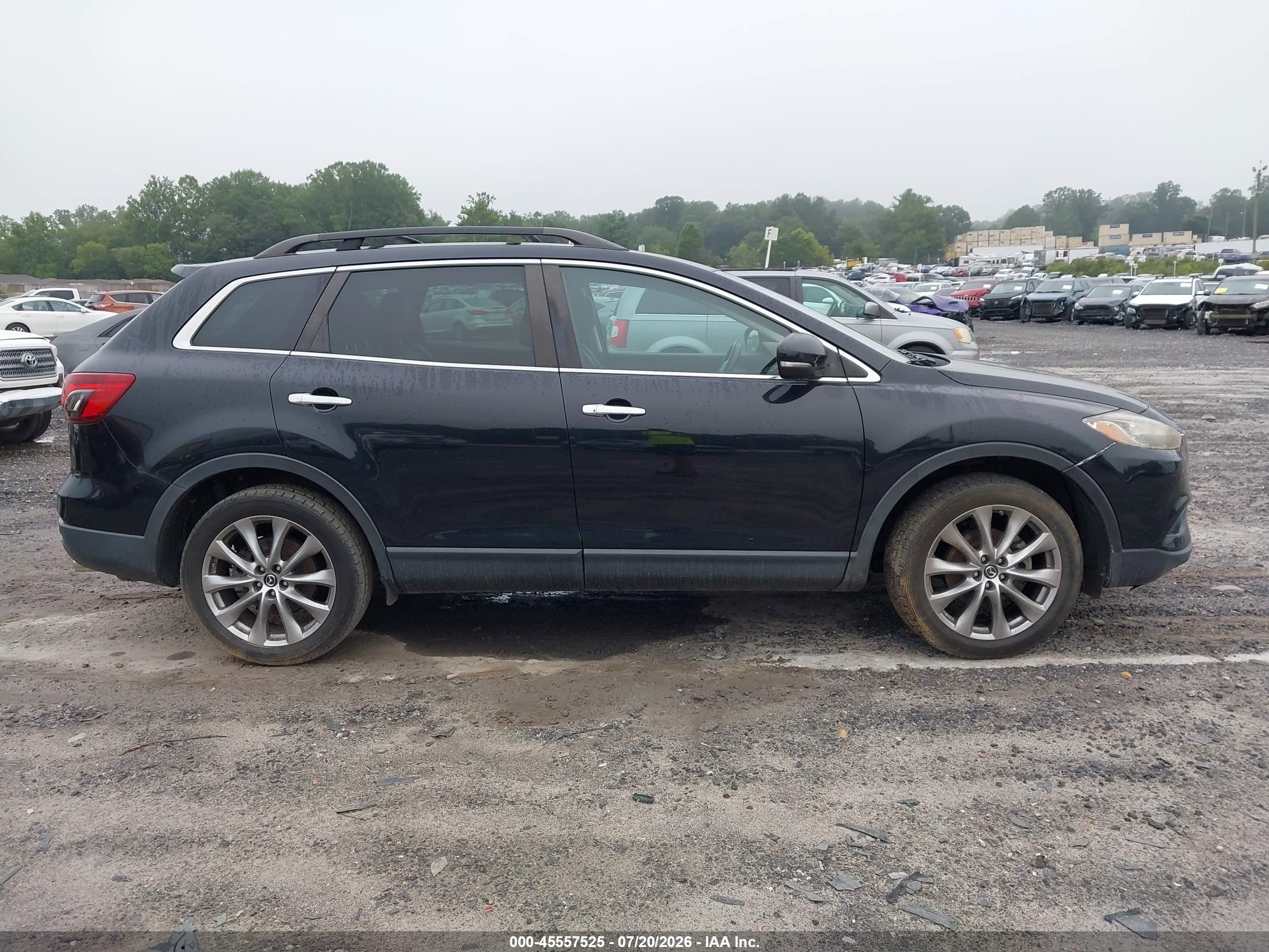 2015 Mazda Cx-9 Grand Touring Black vin: JM3TB3DA8F0447994