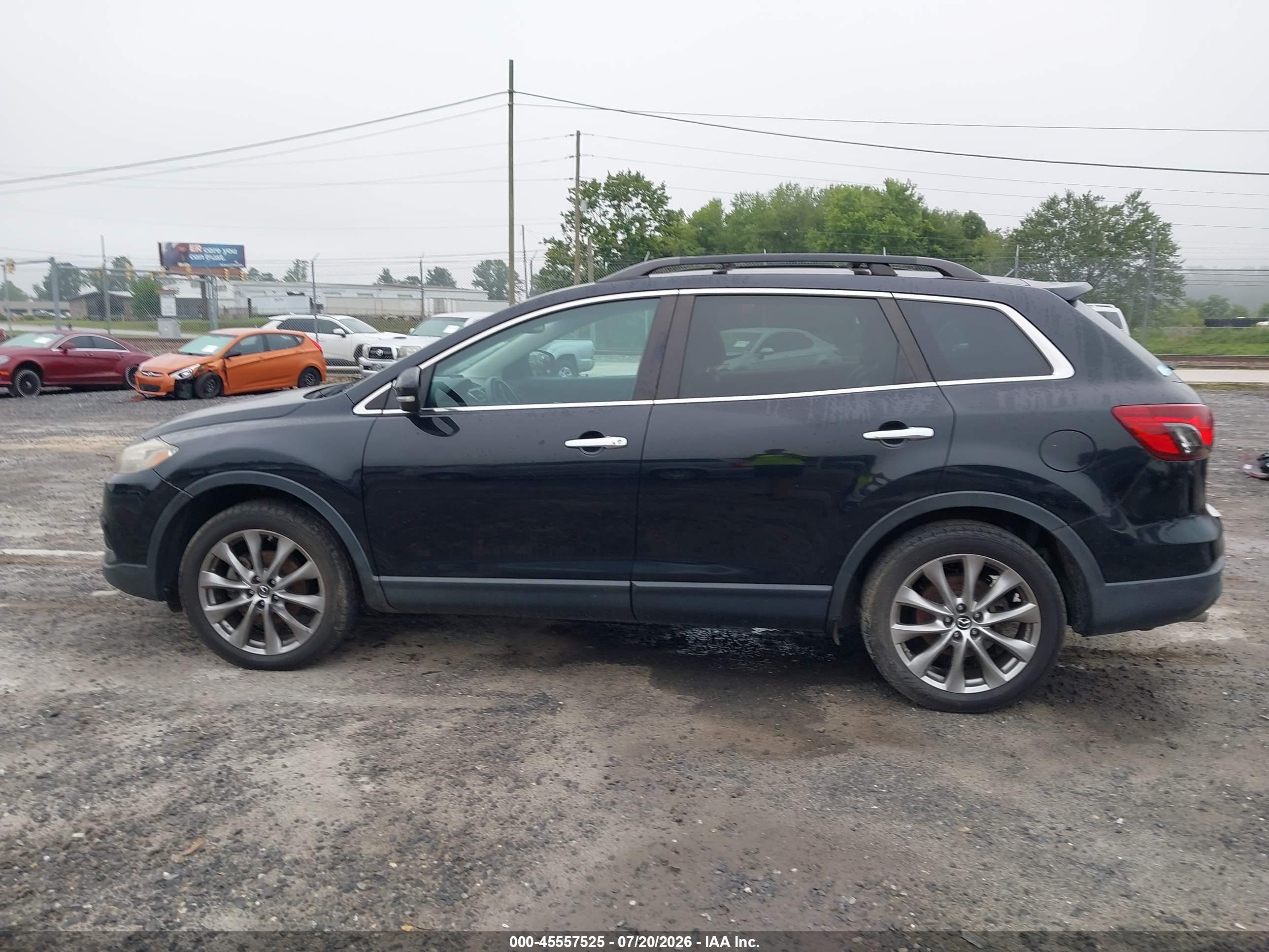 2015 Mazda Cx-9 Grand Touring Black vin: JM3TB3DA8F0447994