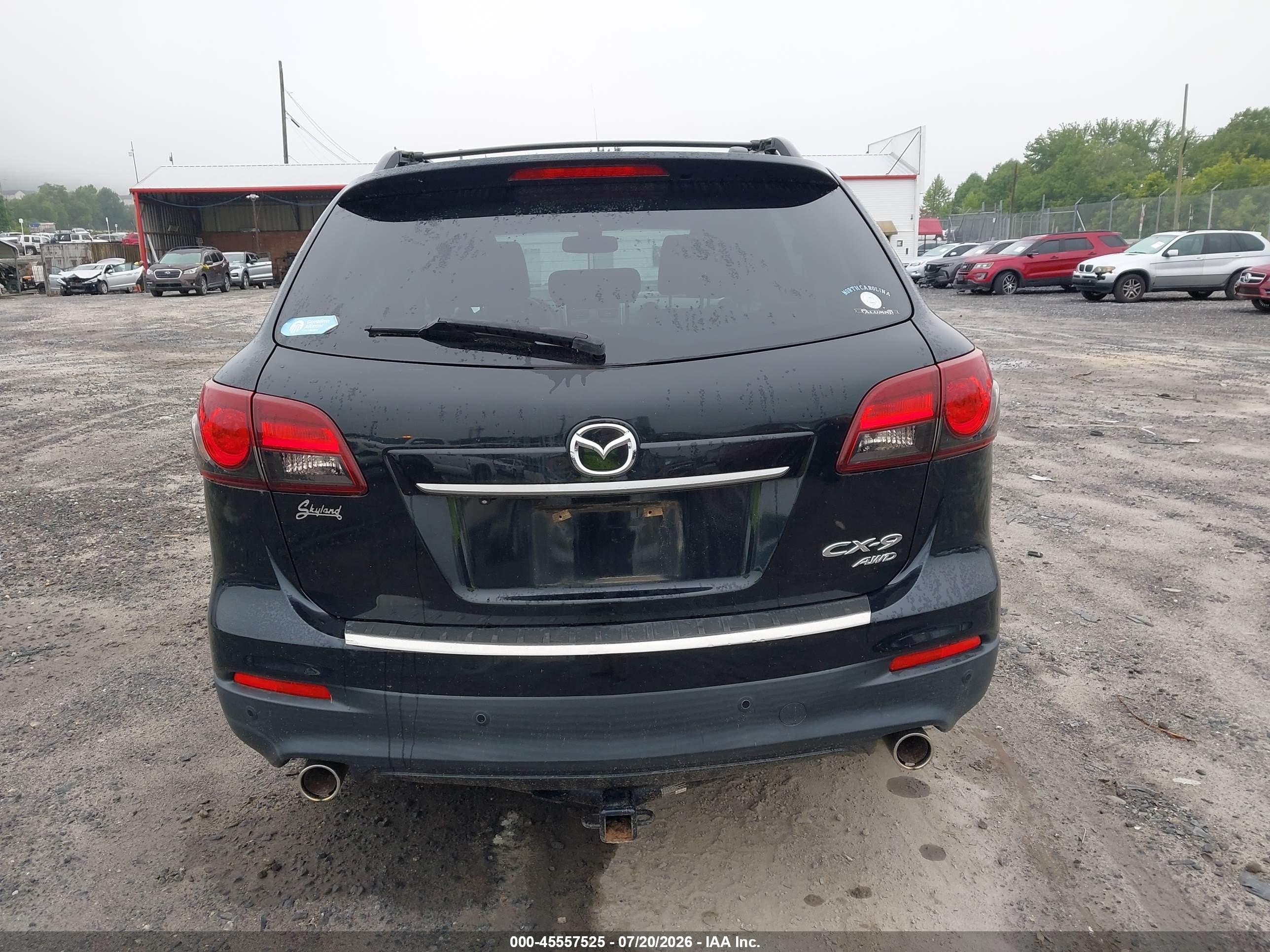 2015 Mazda Cx-9 Grand Touring Black vin: JM3TB3DA8F0447994