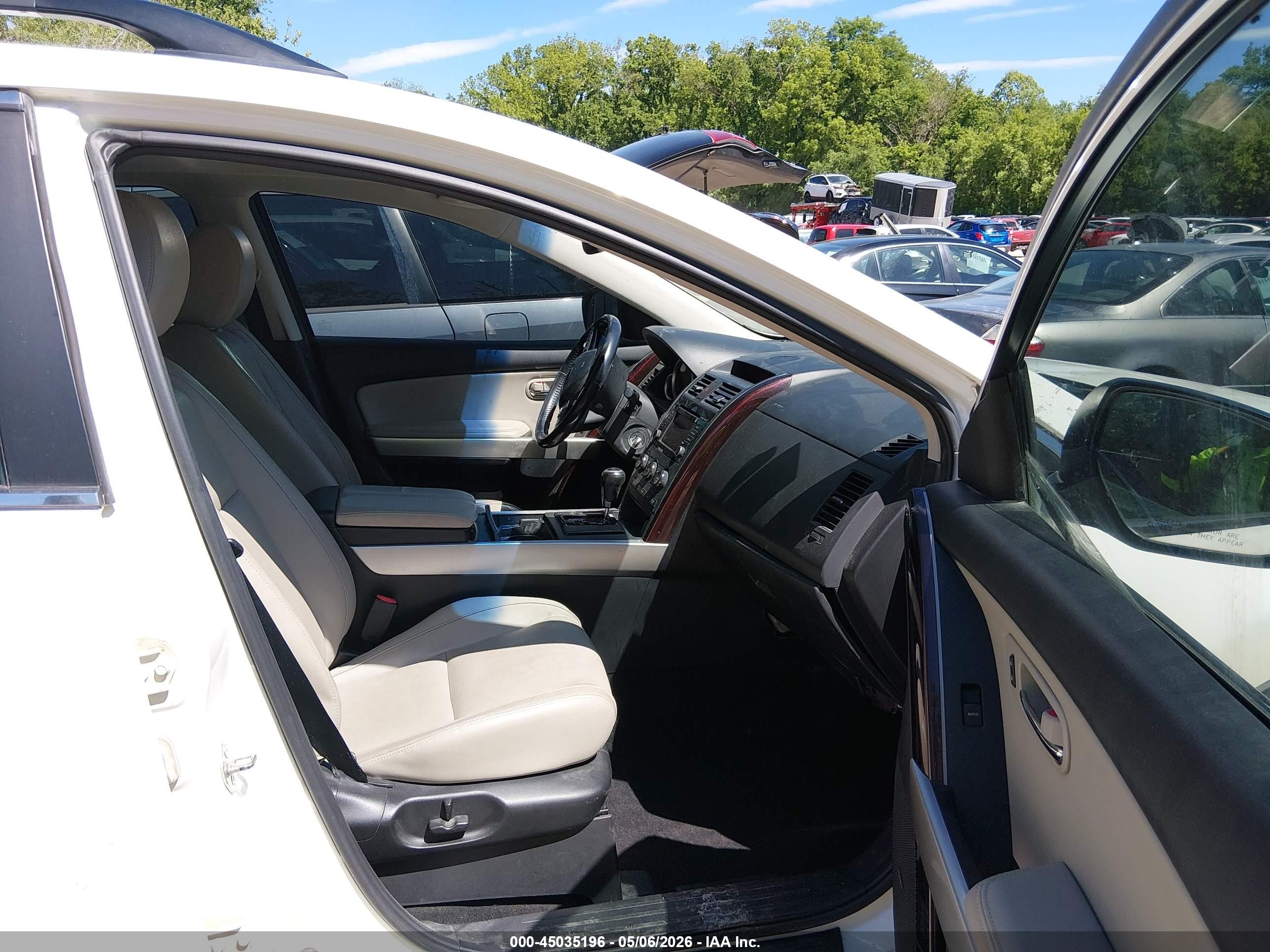 2015 Mazda Cx-9 Grand Touring White vin: JM3TB3DA8F0455237