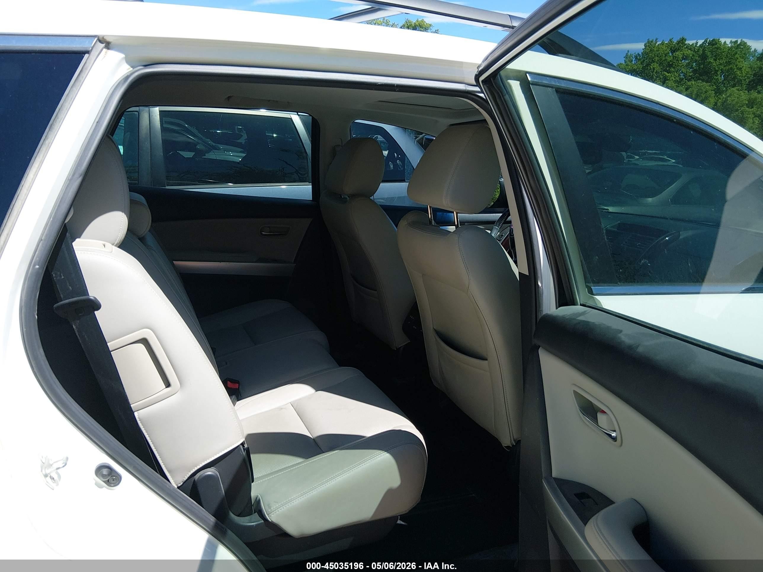 2015 Mazda Cx-9 Grand Touring White vin: JM3TB3DA8F0455237