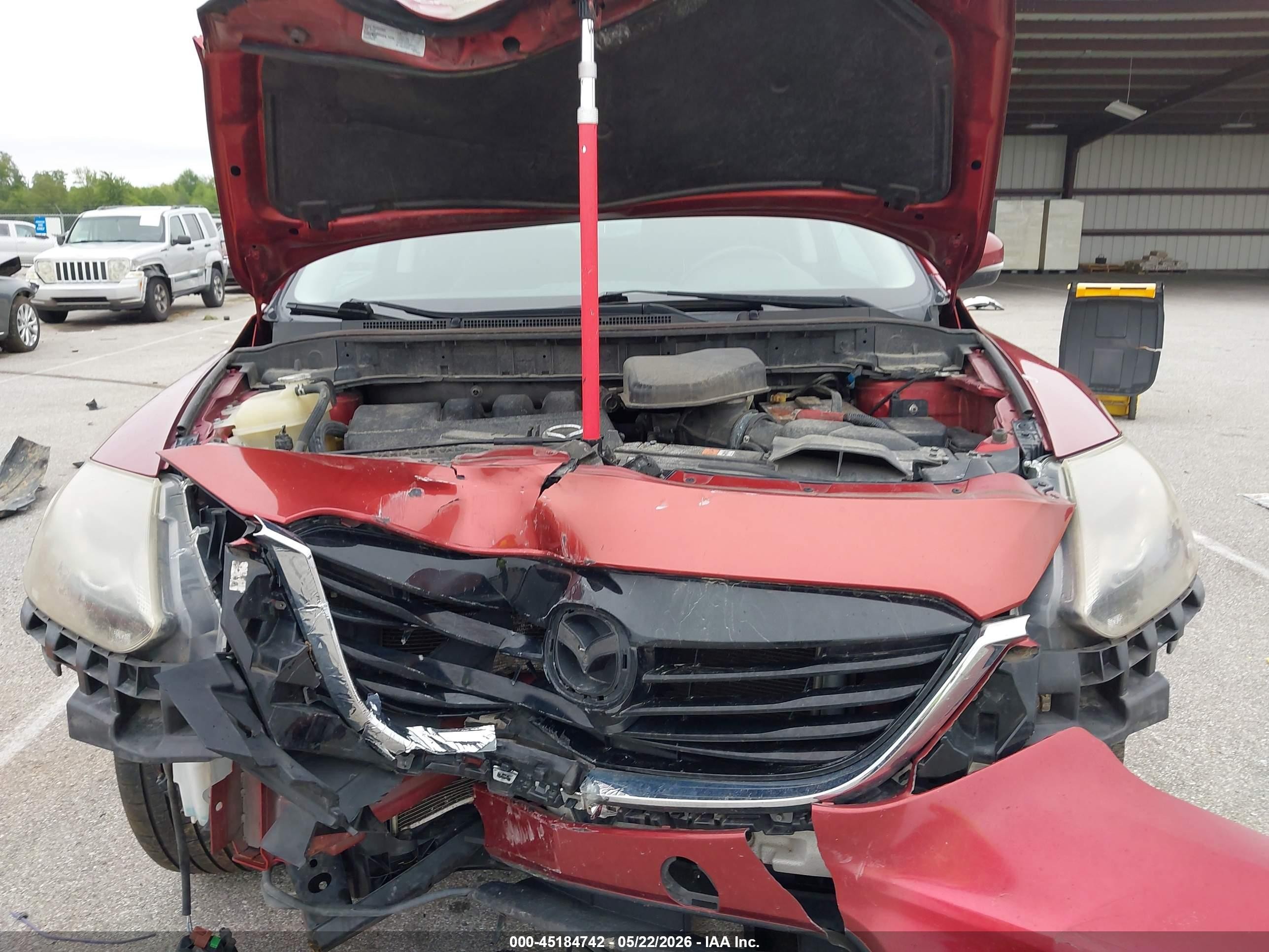 2015 Mazda Cx-9 Grand Touring Red vin: JM3TB3DA8F0460647