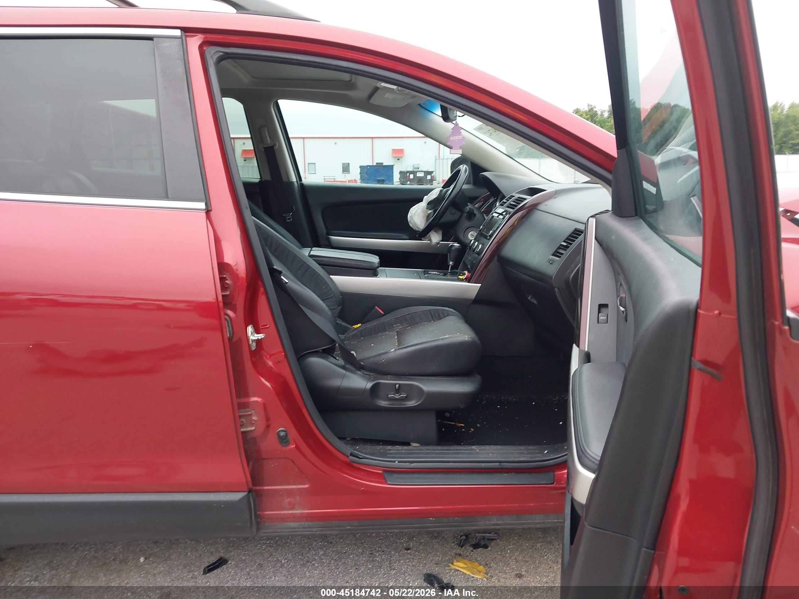 2015 Mazda Cx-9 Grand Touring Red vin: JM3TB3DA8F0460647
