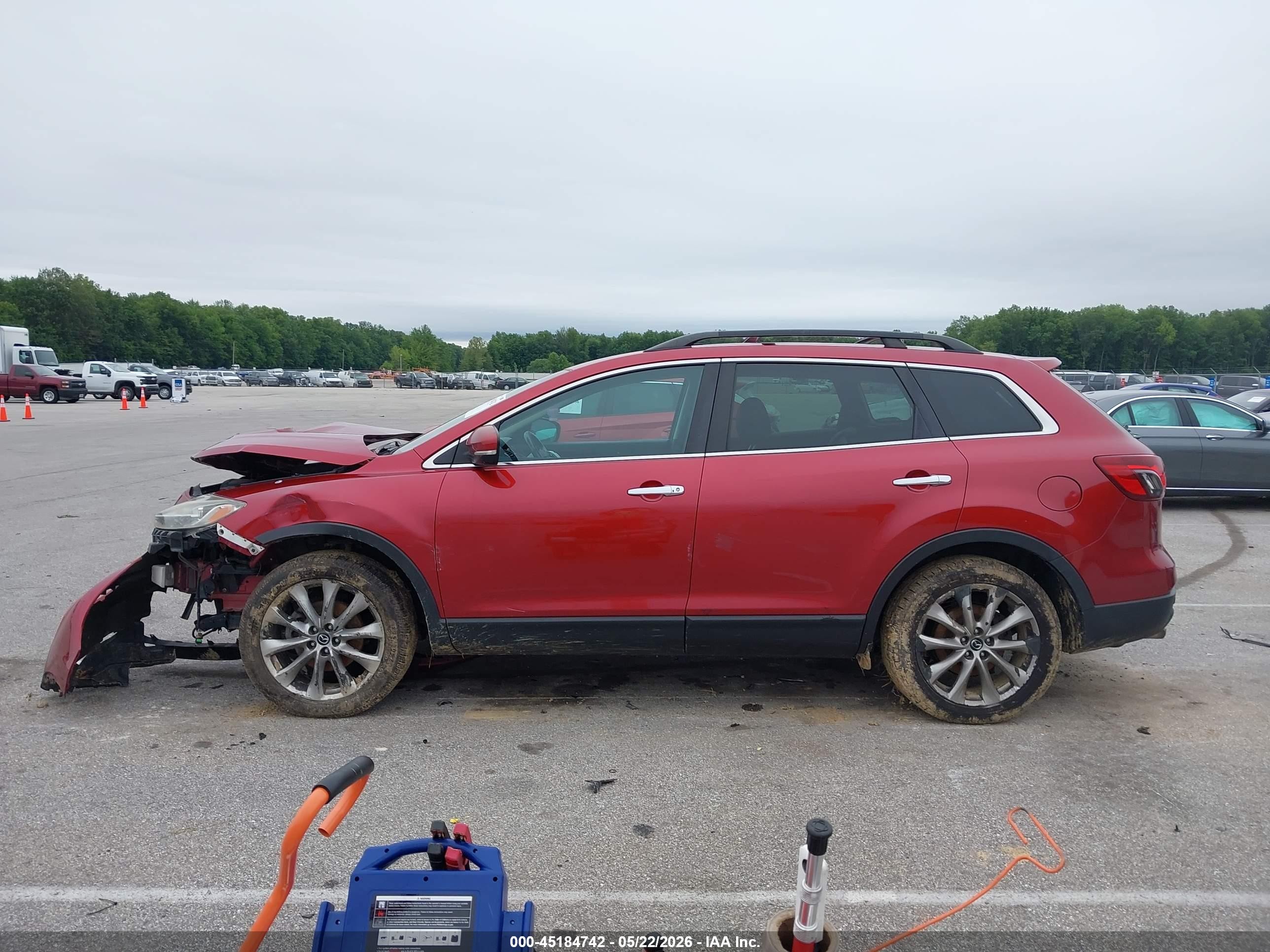2015 Mazda Cx-9 Grand Touring Red vin: JM3TB3DA8F0460647
