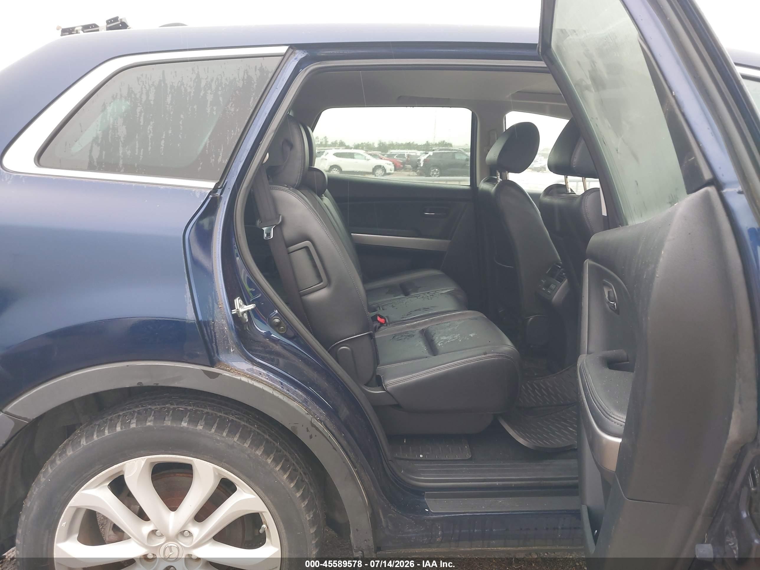 2012 Mazda Cx-9 Grand Touring Blue vin: JM3TB3DAXC0355619