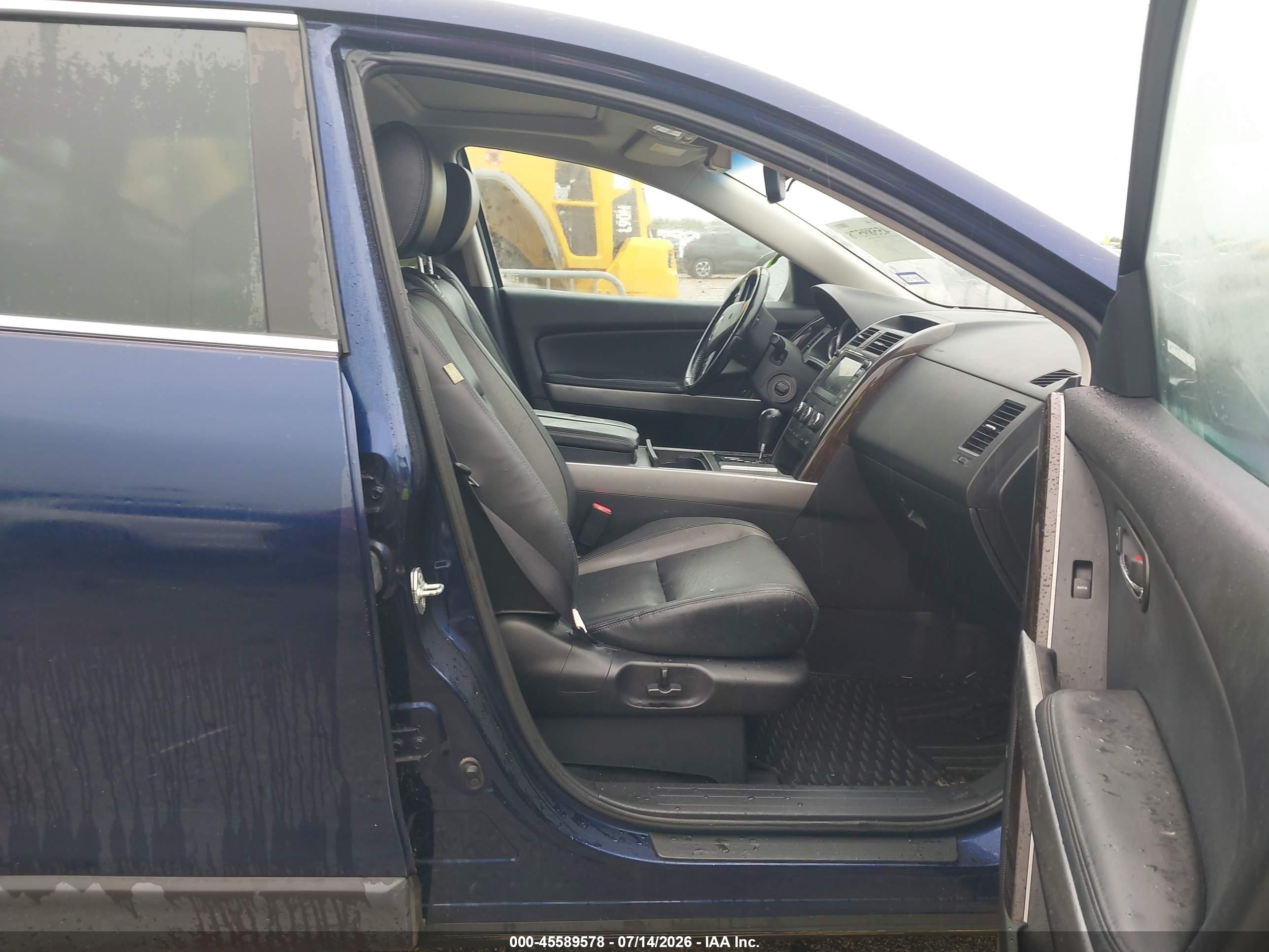 2012 Mazda Cx-9 Grand Touring Blue vin: JM3TB3DAXC0355619