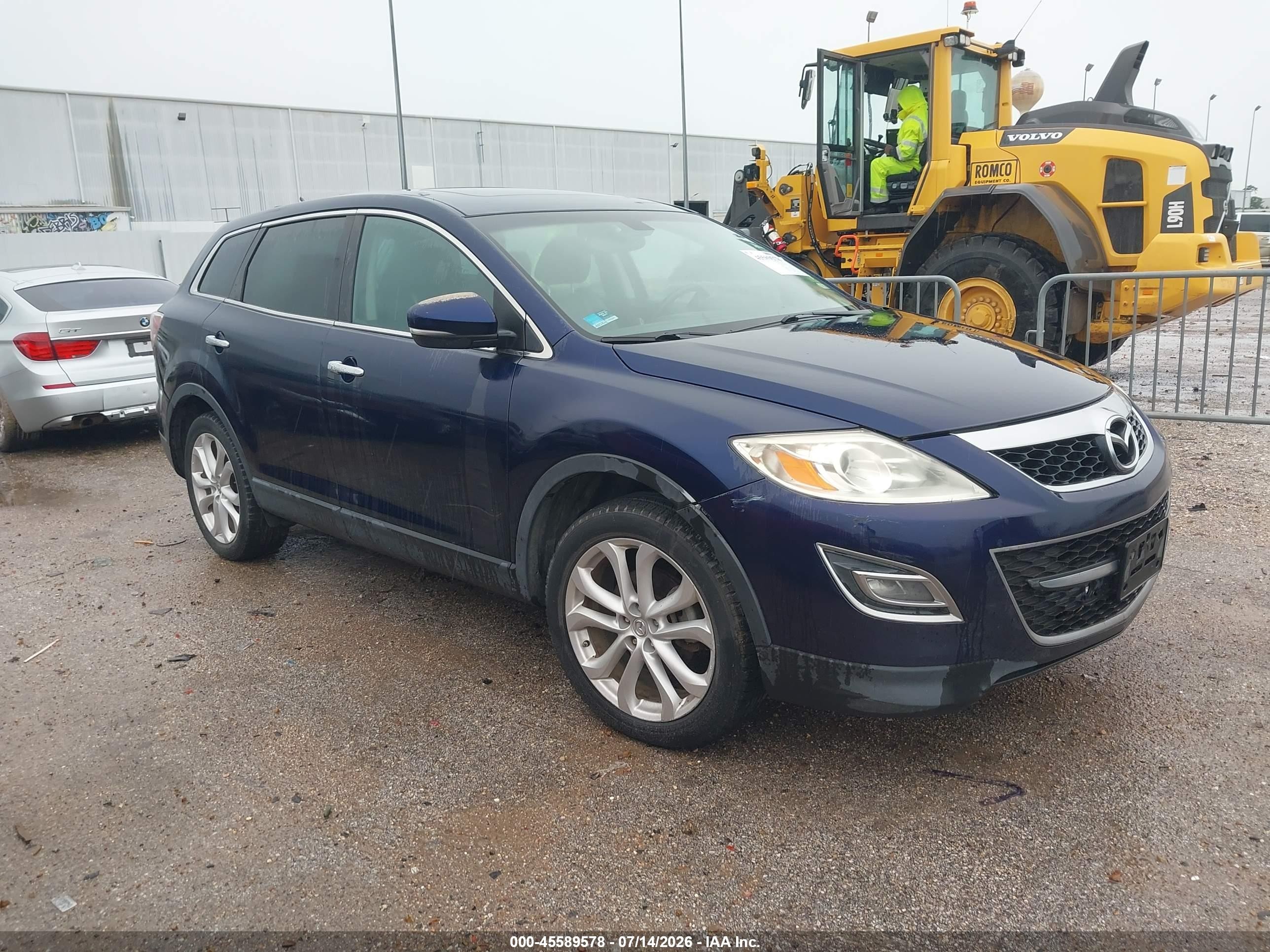 2012 Mazda Cx-9 Grand Touring Blue vin: JM3TB3DAXC0355619