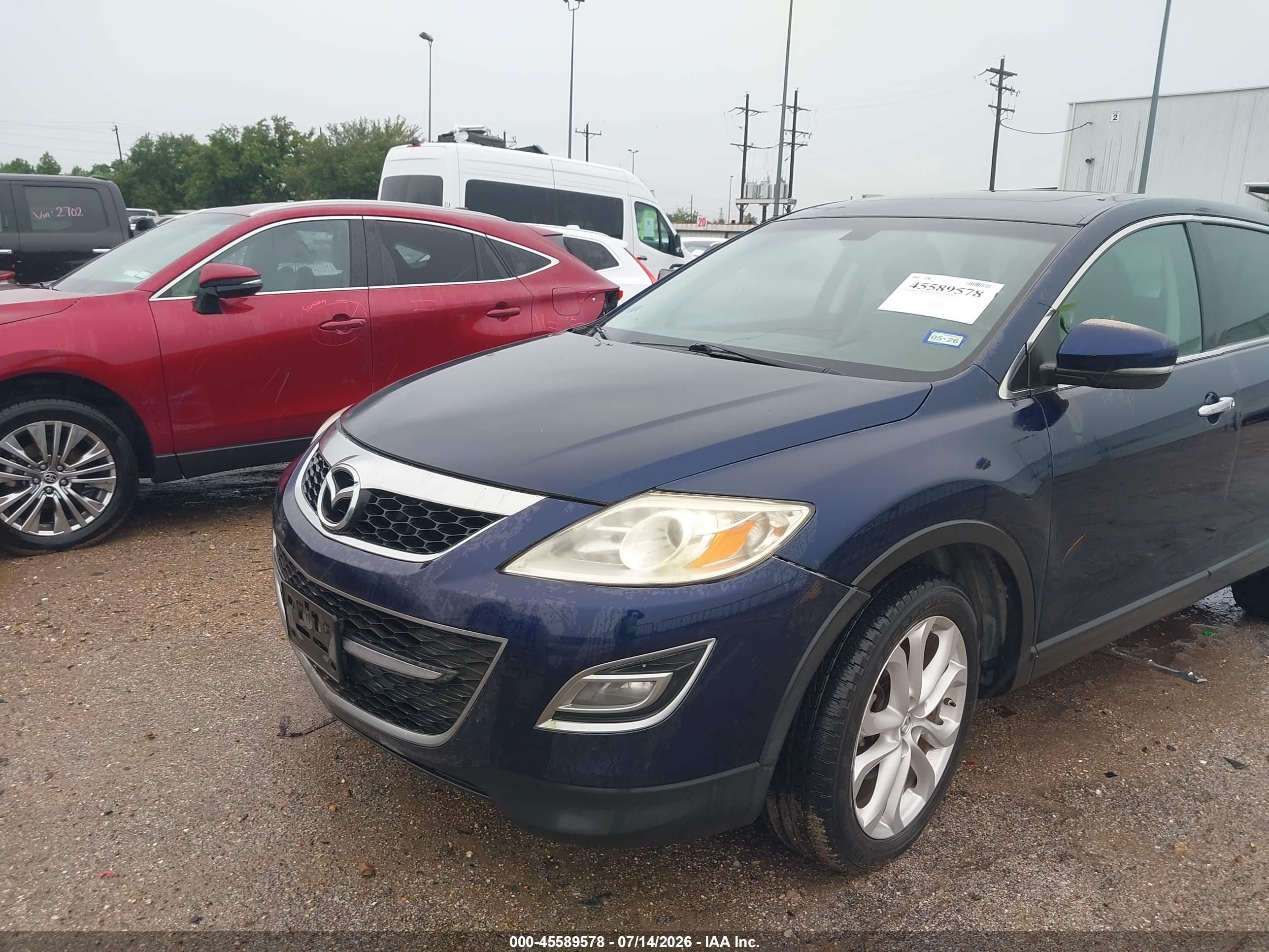 2012 Mazda Cx-9 Grand Touring Blue vin: JM3TB3DAXC0355619