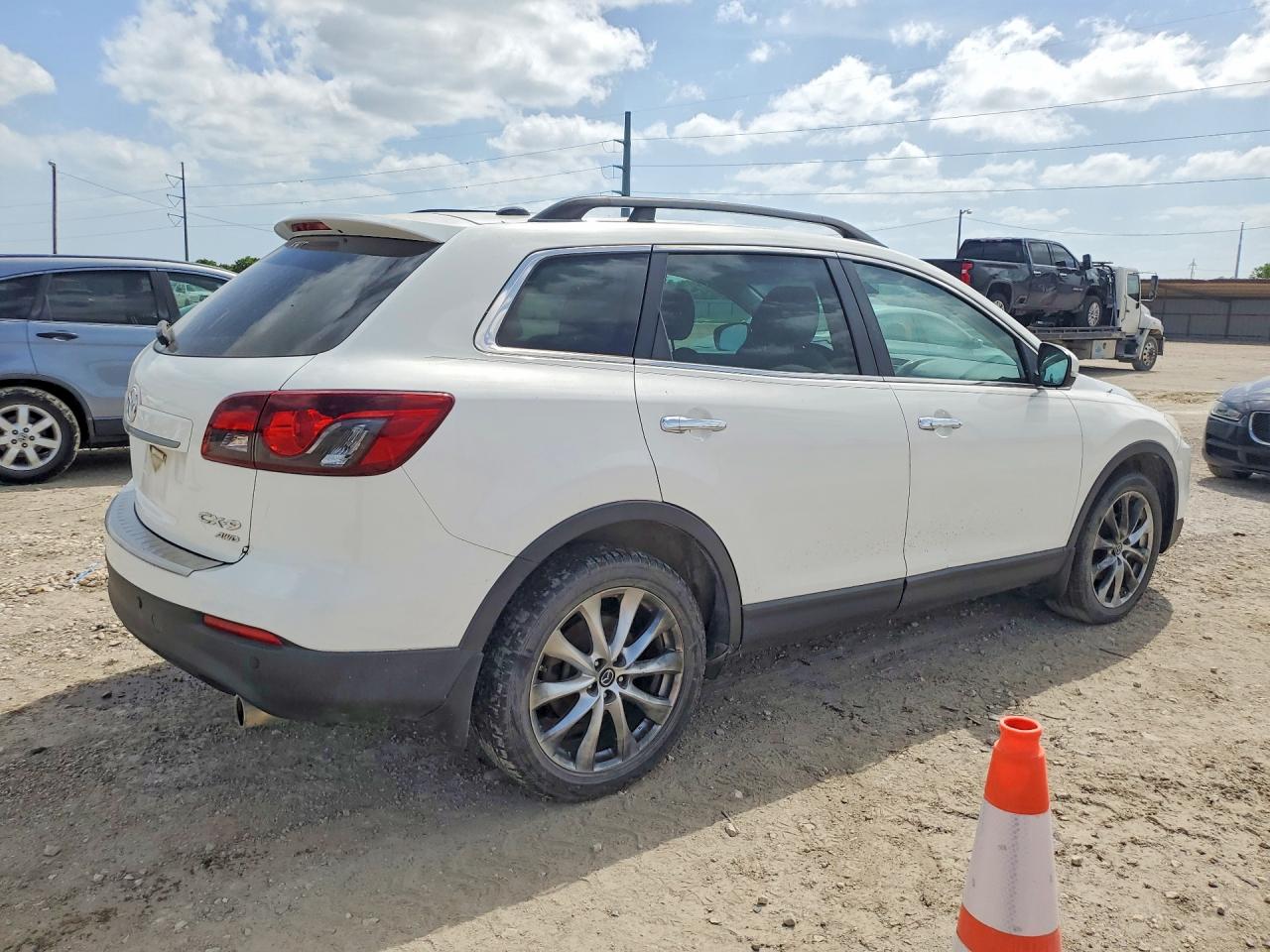 2014 Mazda Cx-9 Grand Touring White vin: JM3TB3DAXE0442259