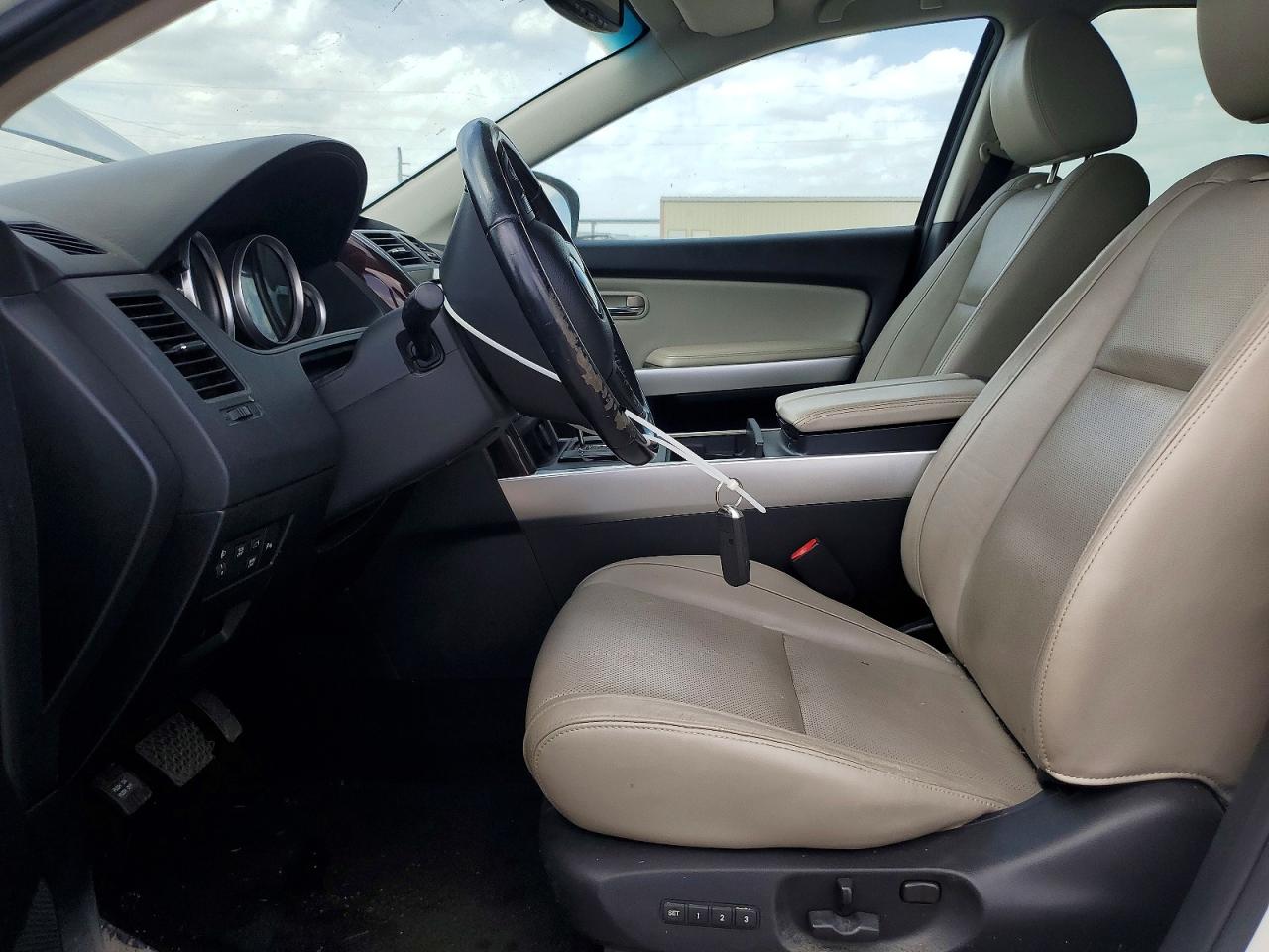 2014 Mazda Cx-9 Grand Touring White vin: JM3TB3DAXE0442259