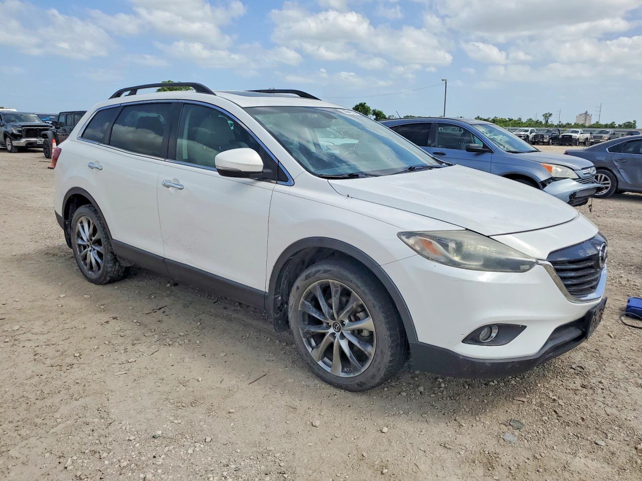 2014 Mazda Cx-9 Grand Touring White vin: JM3TB3DAXE0442259