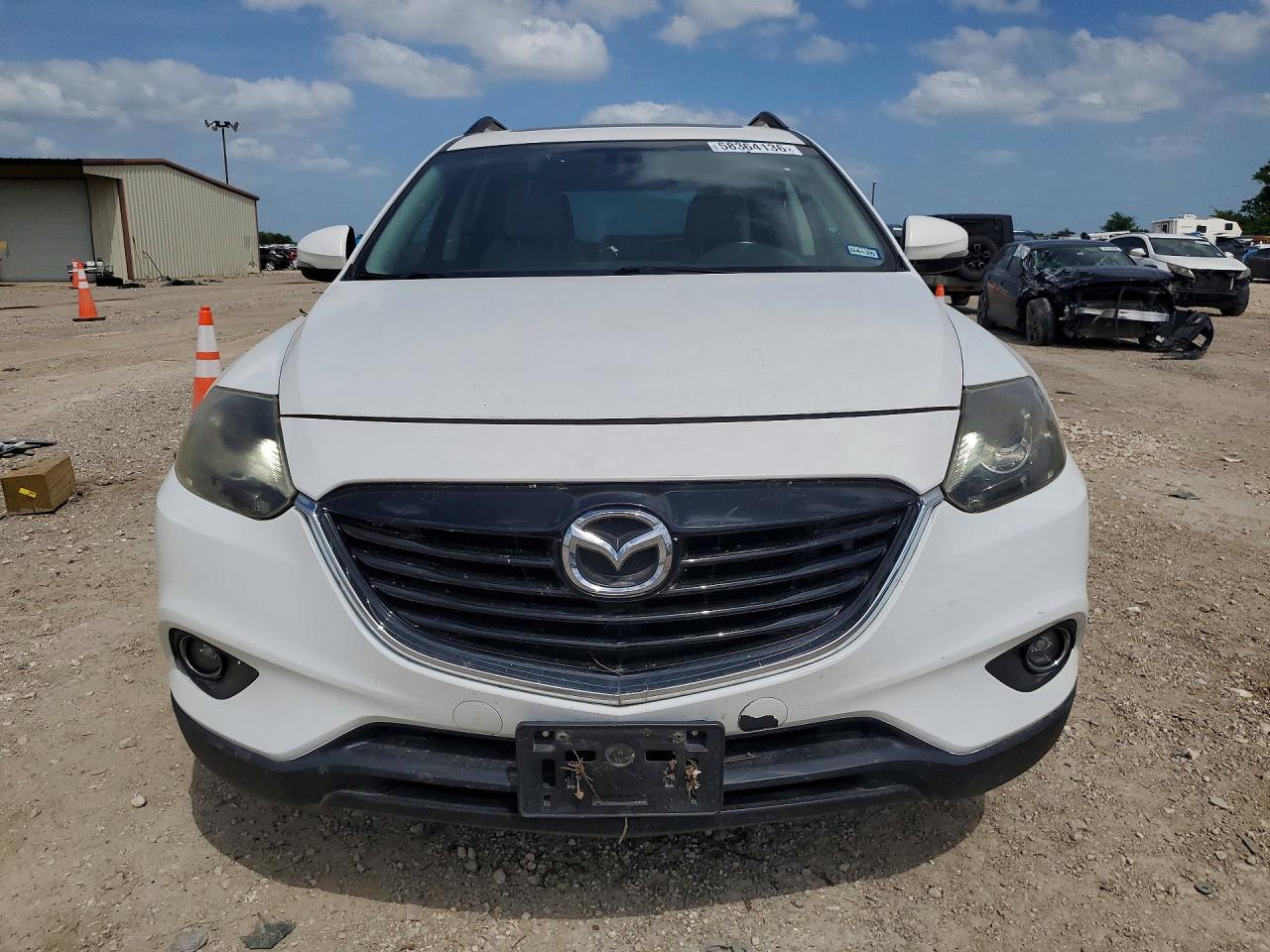 2014 Mazda Cx-9 Grand Touring White vin: JM3TB3DAXE0442259