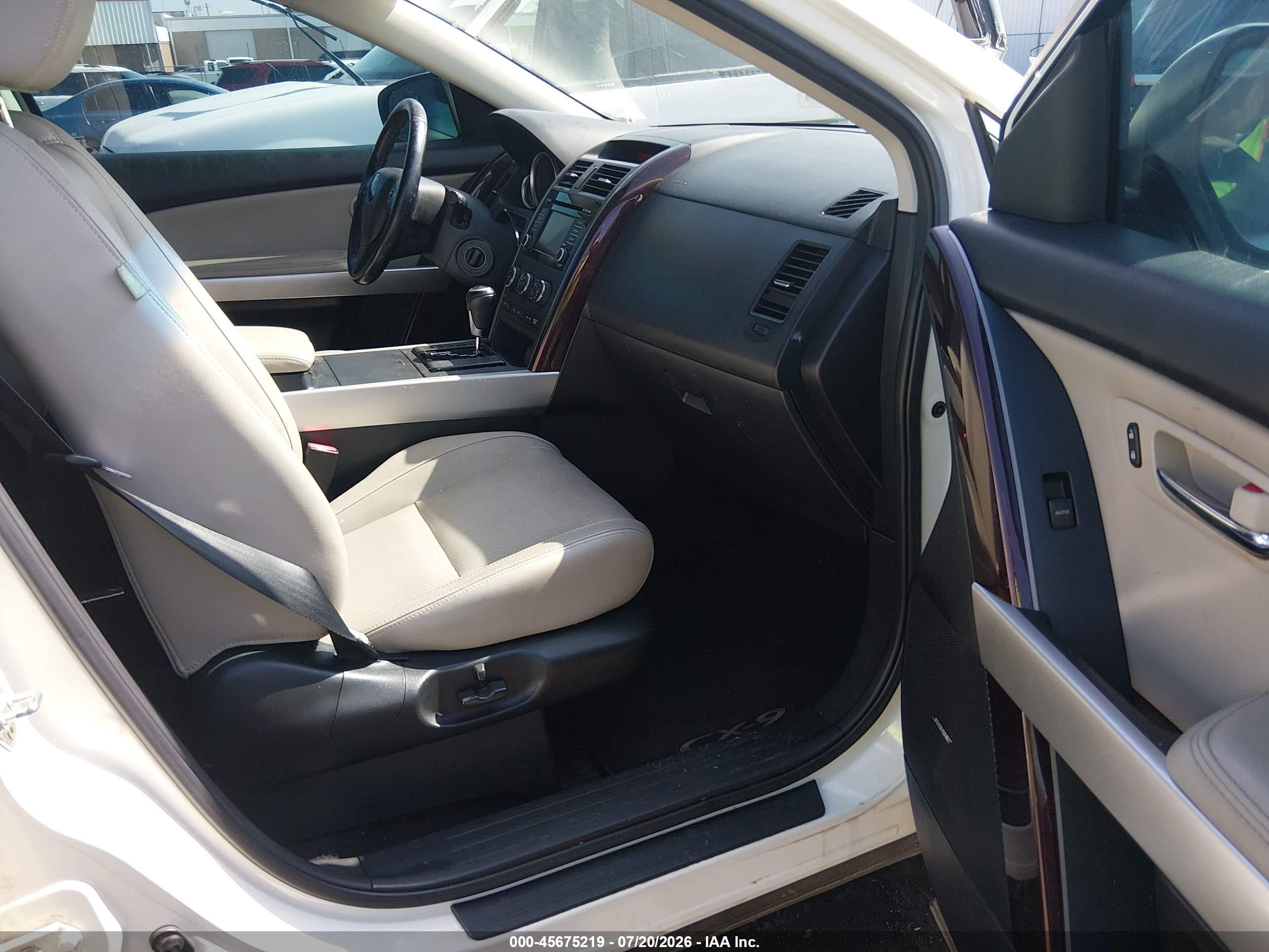 2015 Mazda Cx-9 Grand Touring Белый vin: JM3TB3DAXF0459306