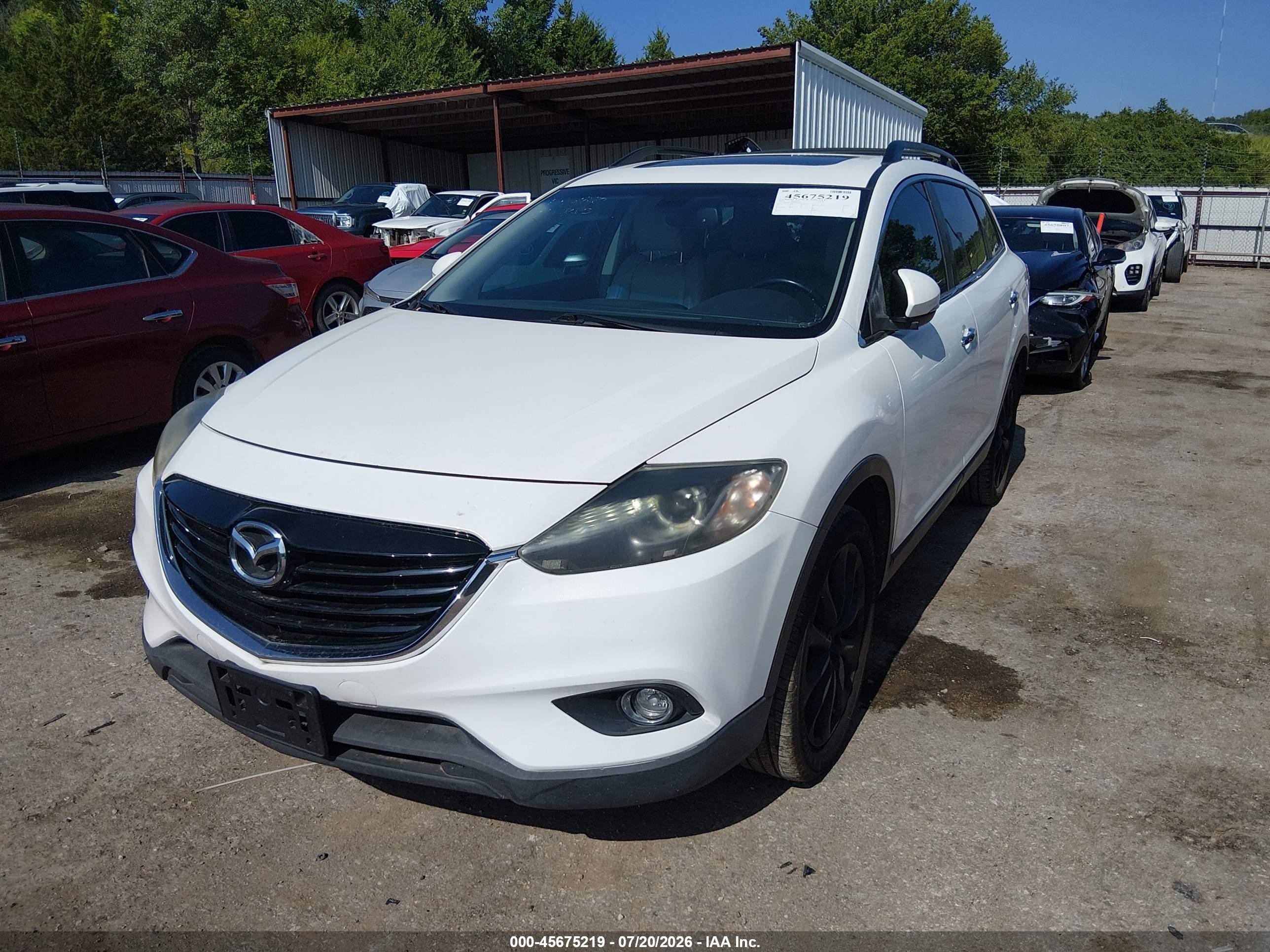 2015 Mazda Cx-9 Grand Touring Белый vin: JM3TB3DAXF0459306