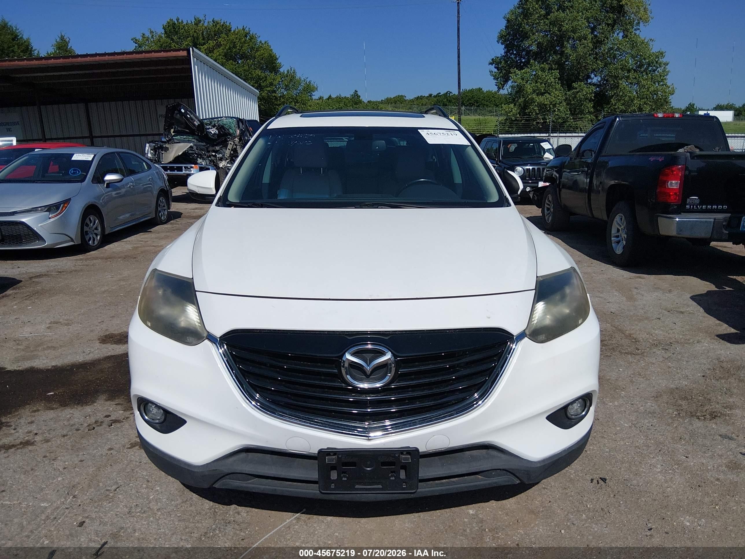 2015 Mazda Cx-9 Grand Touring Белый vin: JM3TB3DAXF0459306