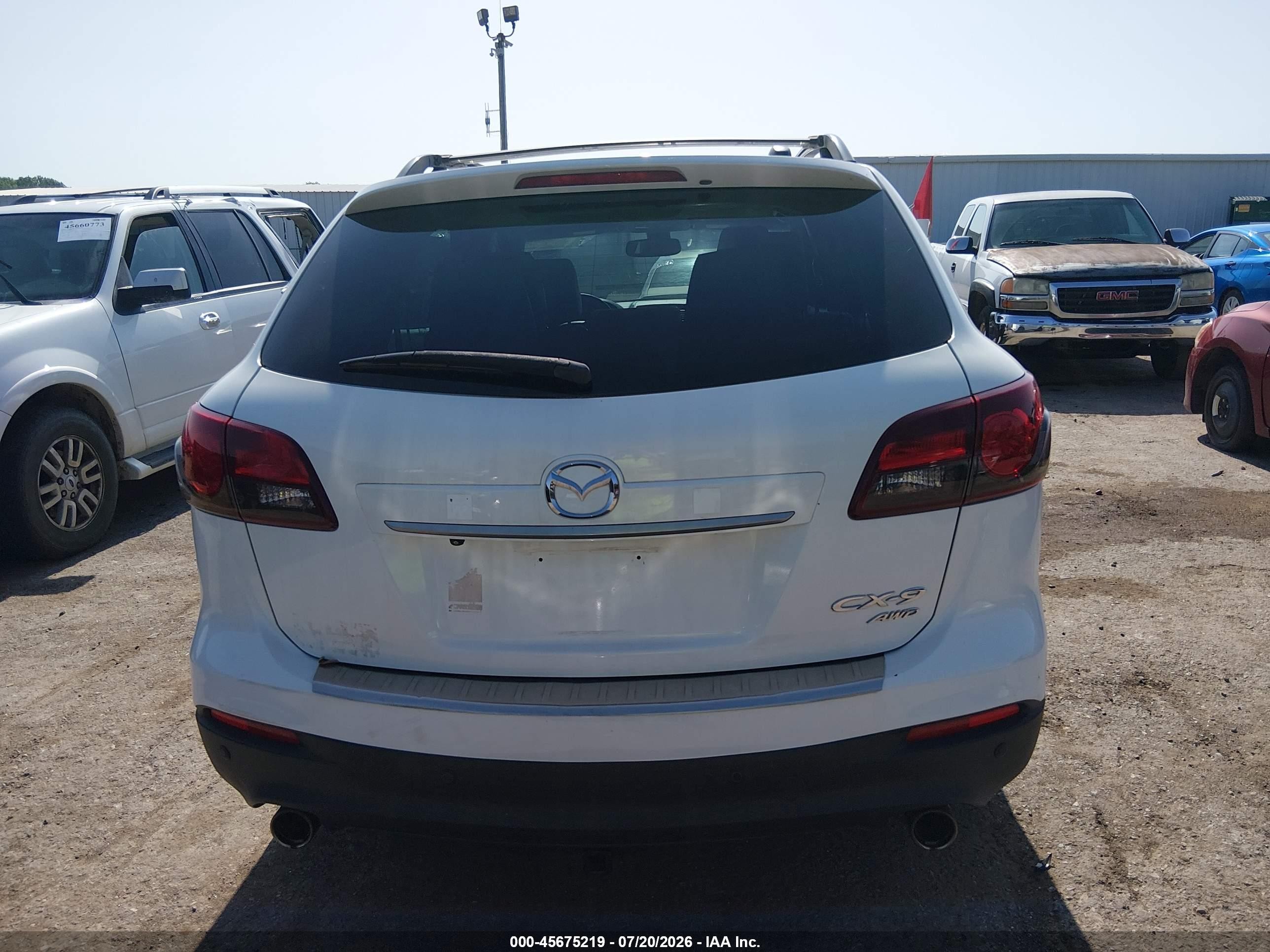 2015 Mazda Cx-9 Grand Touring Белый vin: JM3TB3DAXF0459306