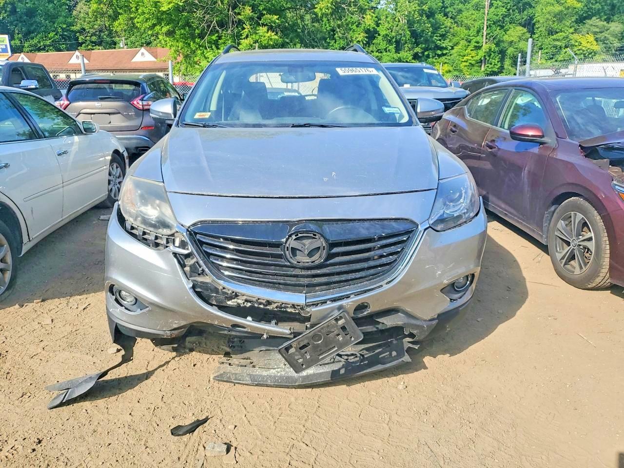 2013 Mazda Cx-9 Grand Touring Silver vin: JM3TB3DV0D0409594