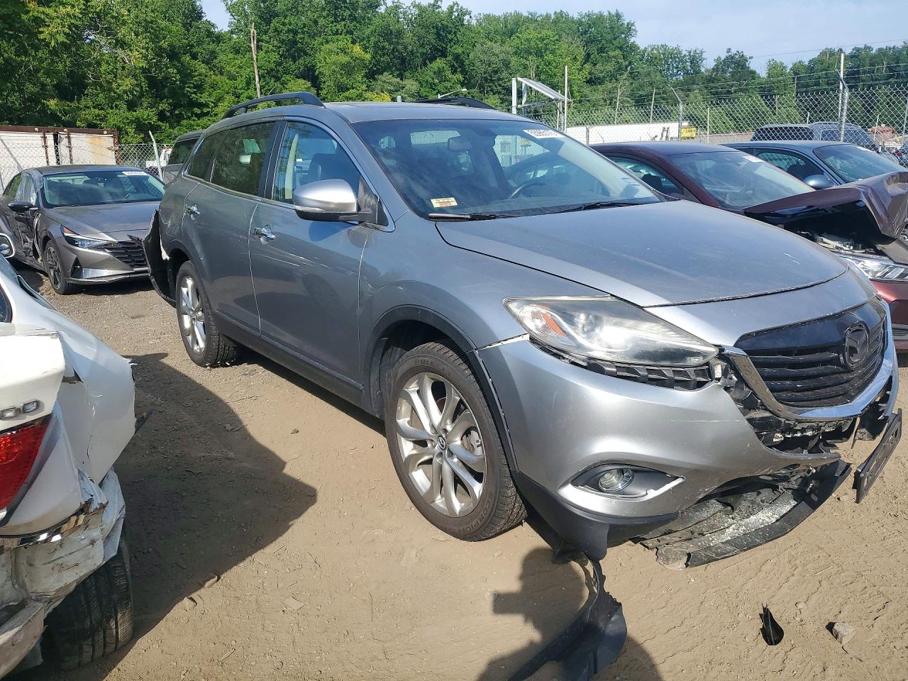 2013 Mazda Cx-9 Grand Touring Silver vin: JM3TB3DV0D0409594