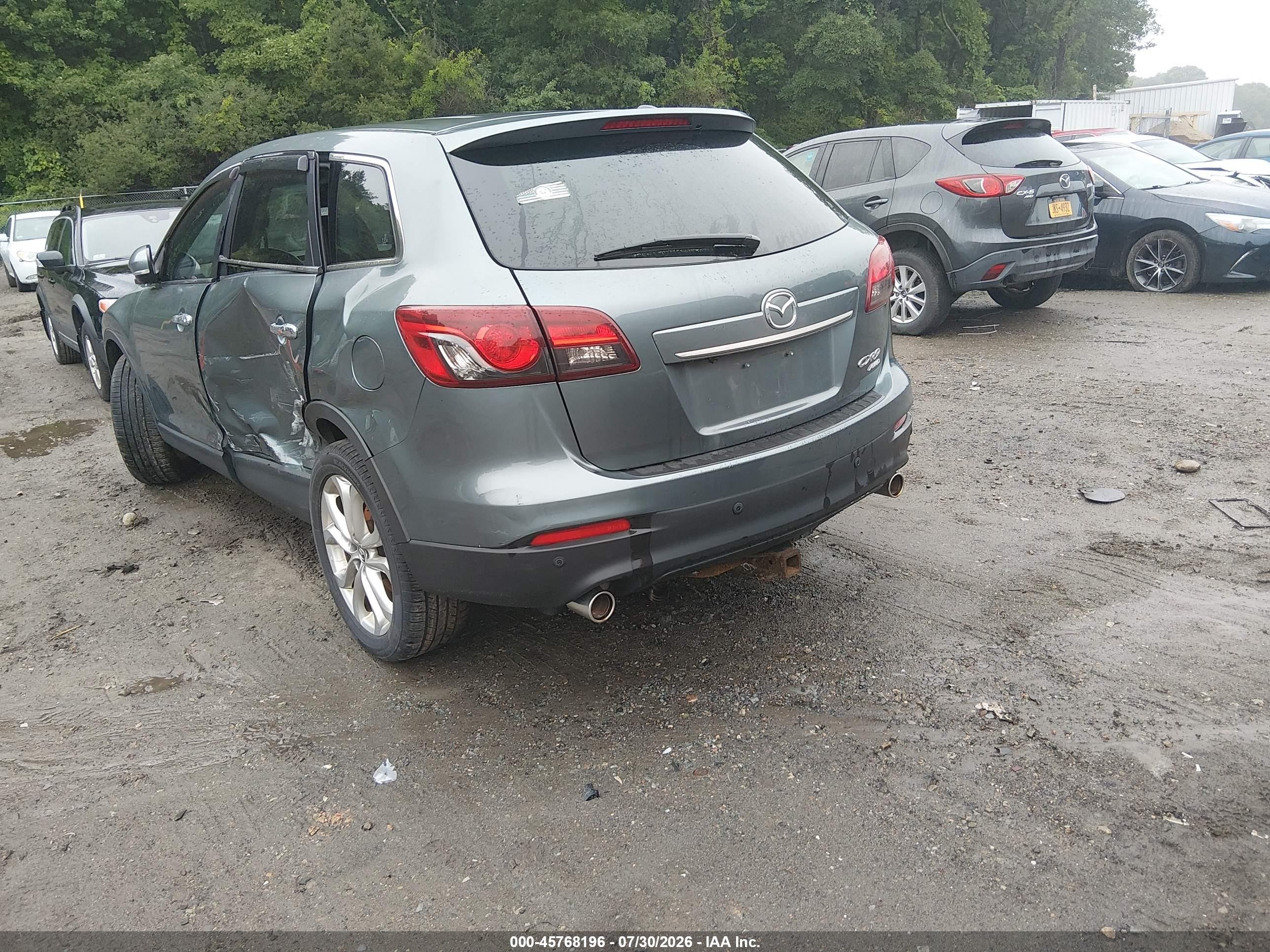 2013 Mazda Cx-9 Grand Touring Blue vin: JM3TB3DV0D0421762