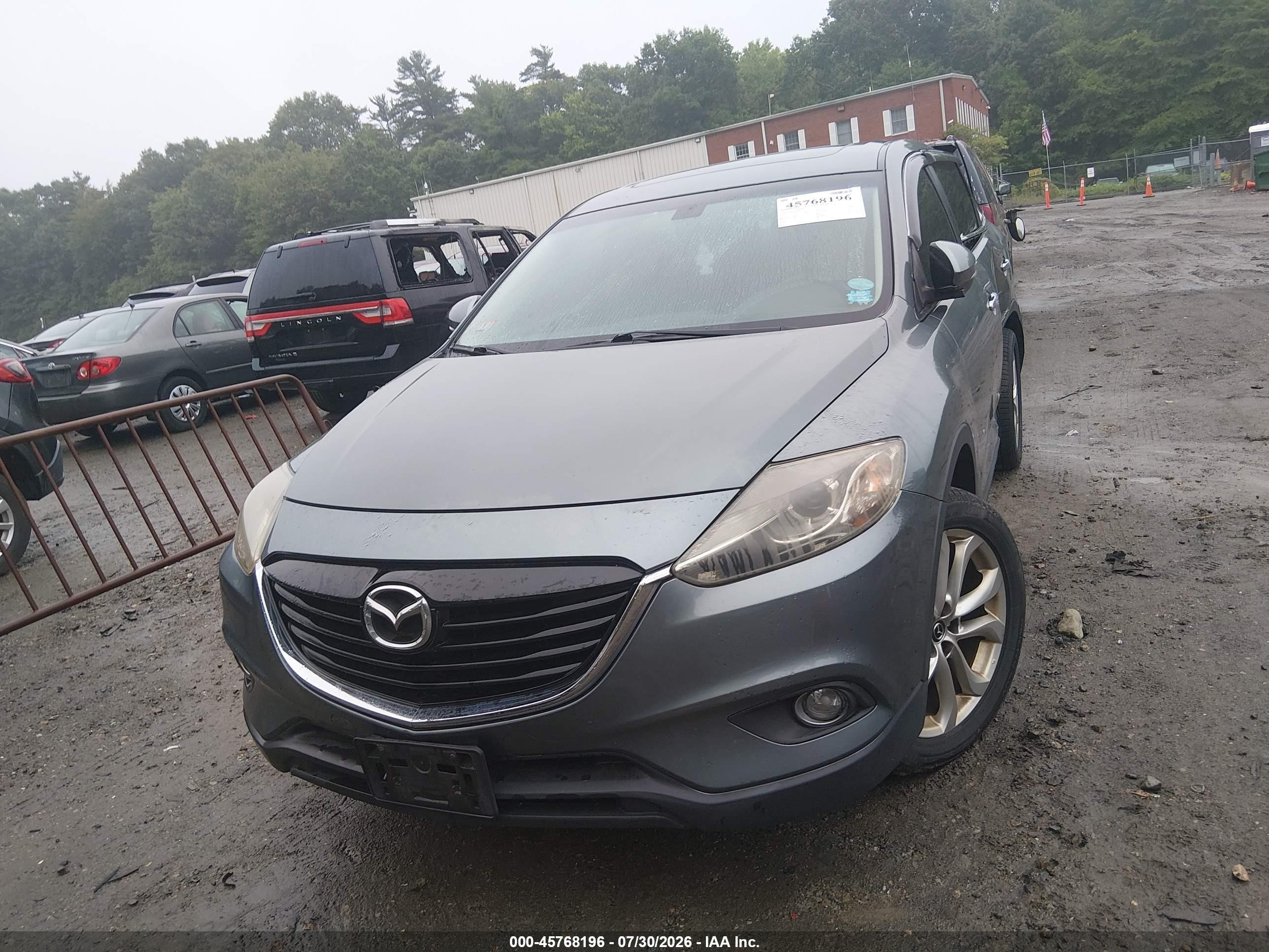 2013 Mazda Cx-9 Grand Touring Blue vin: JM3TB3DV0D0421762