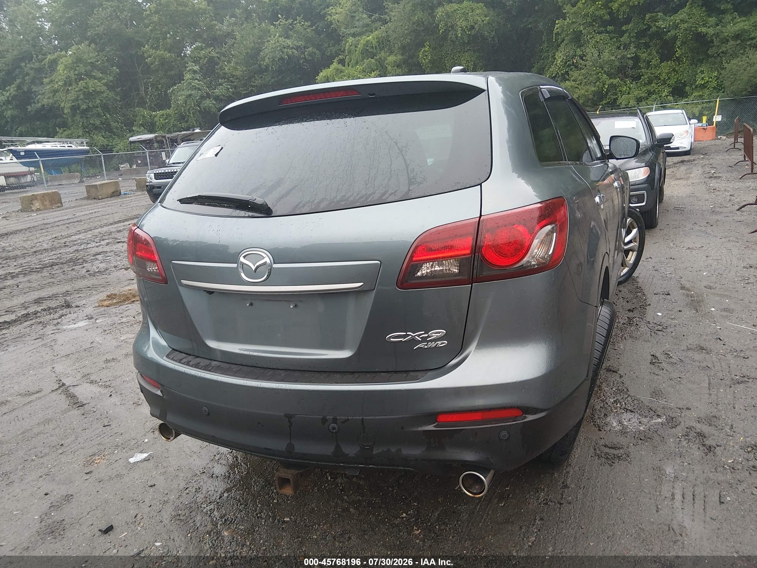 2013 Mazda Cx-9 Grand Touring Blue vin: JM3TB3DV0D0421762
