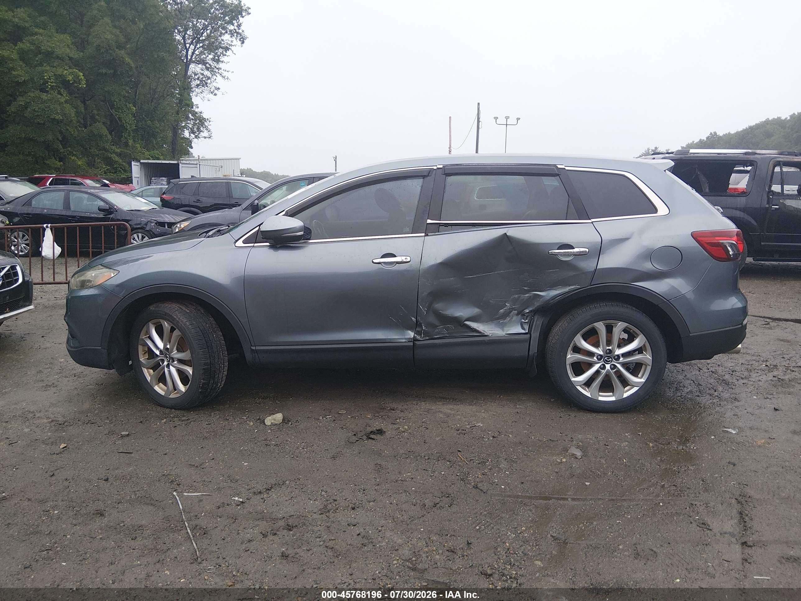 2013 Mazda Cx-9 Grand Touring Blue vin: JM3TB3DV0D0421762