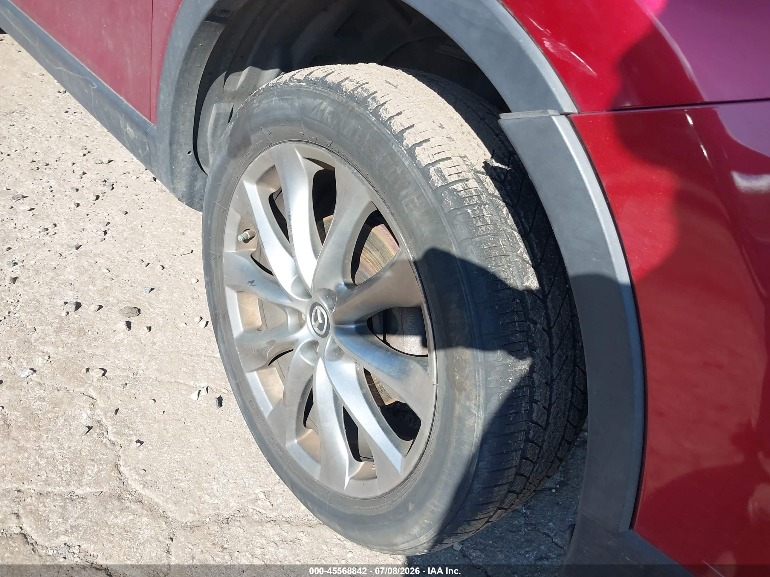 2015 Mazda Cx-9 Grand Touring Red vin: JM3TB3DV0F0461701