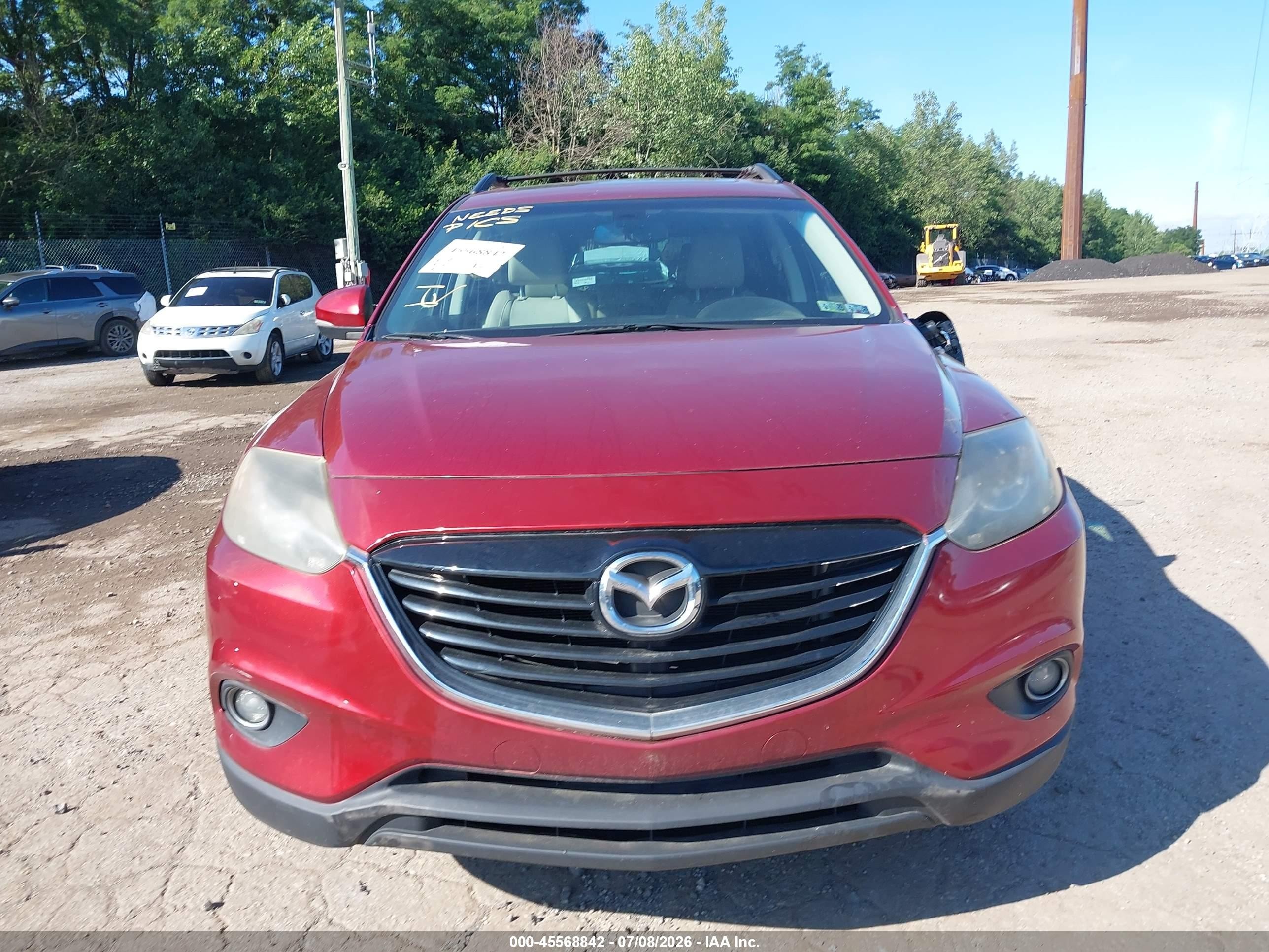 2015 Mazda Cx-9 Grand Touring Red vin: JM3TB3DV0F0461701