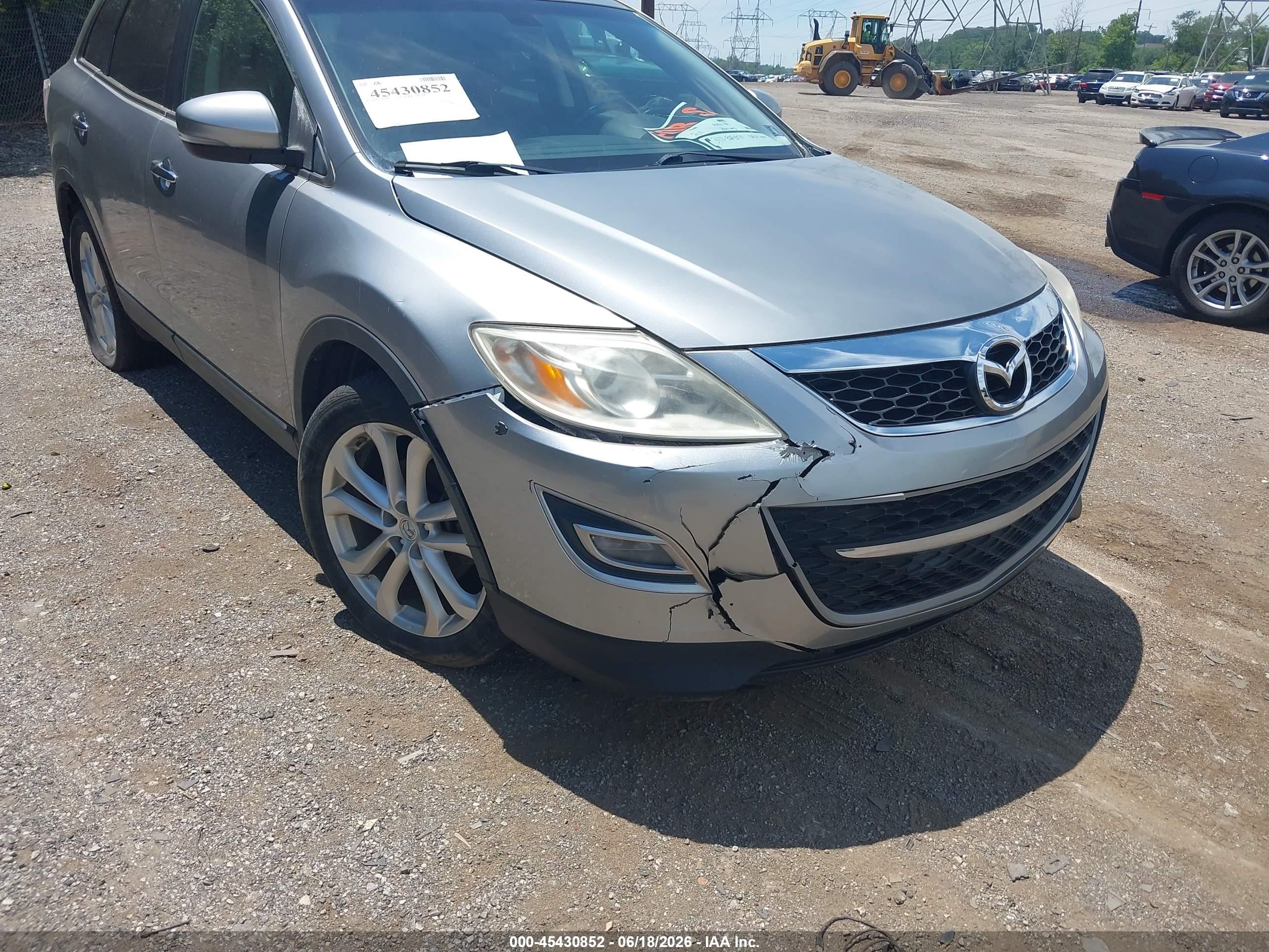 2011 Mazda Cx-9 Grand Touring Silver vin: JM3TB3DV1B0328178