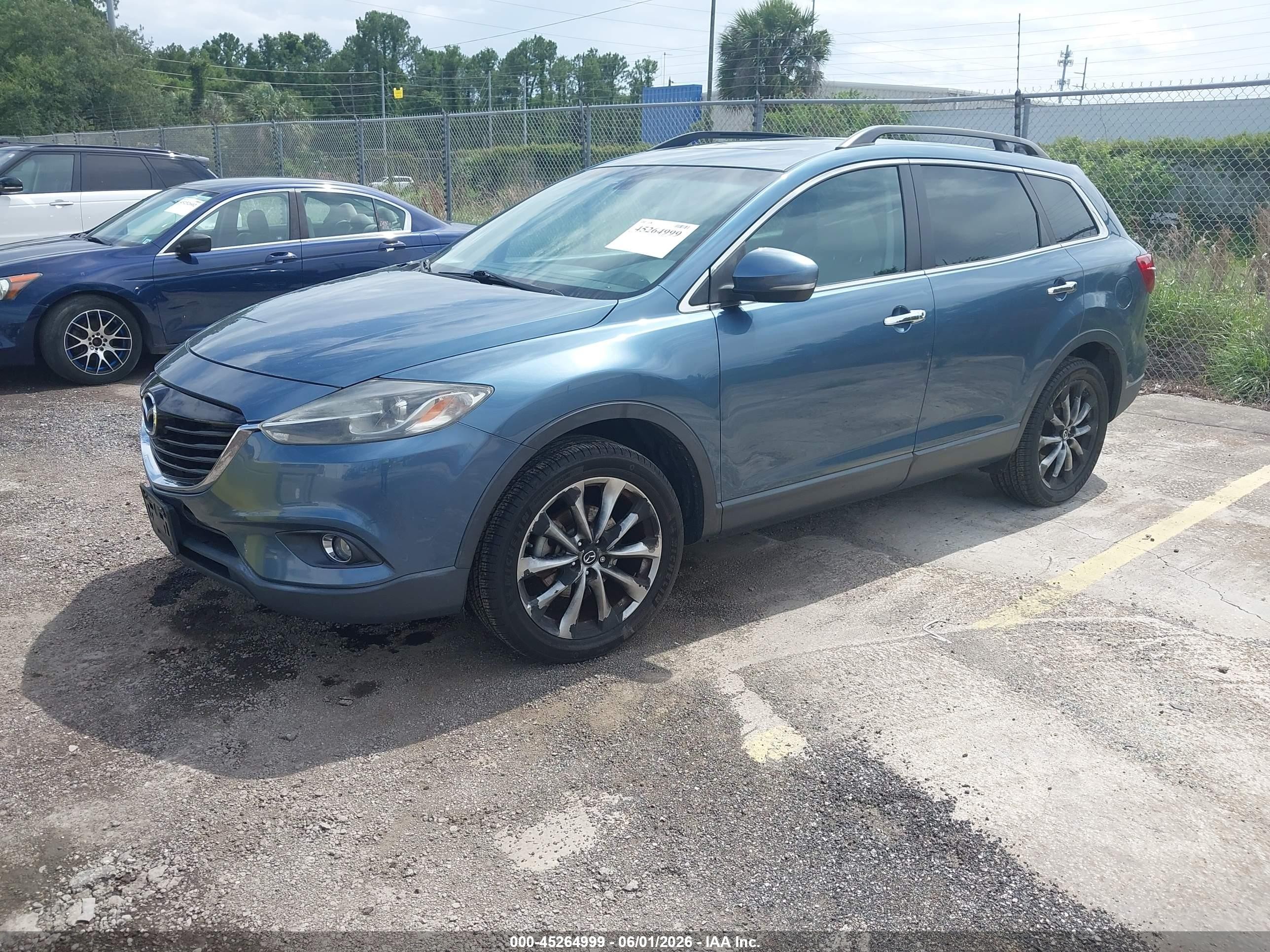 2014 Mazda Cx-9 Grand Touring Синий vin: JM3TB3DV1E0438507
