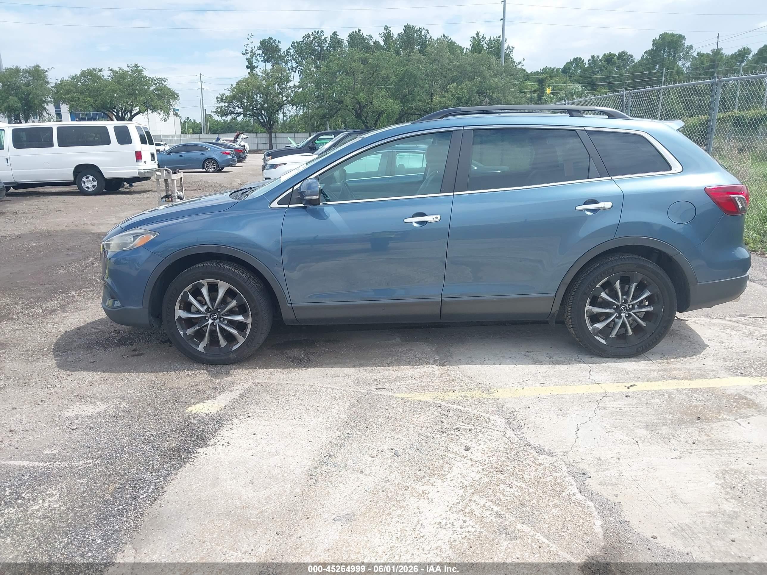 2014 Mazda Cx-9 Grand Touring Синий vin: JM3TB3DV1E0438507