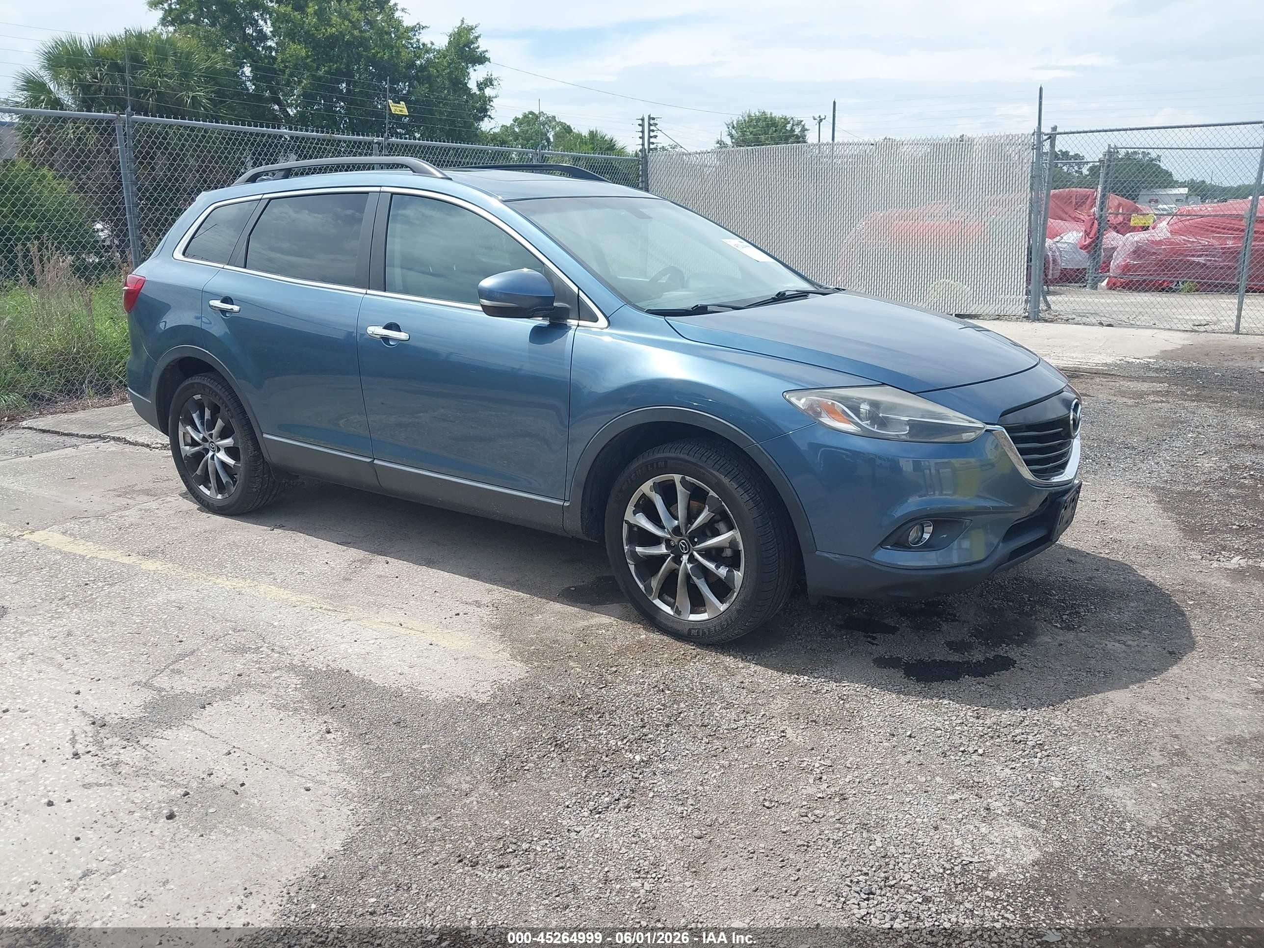 2014 Mazda Cx-9 Grand Touring Синий vin: JM3TB3DV1E0438507