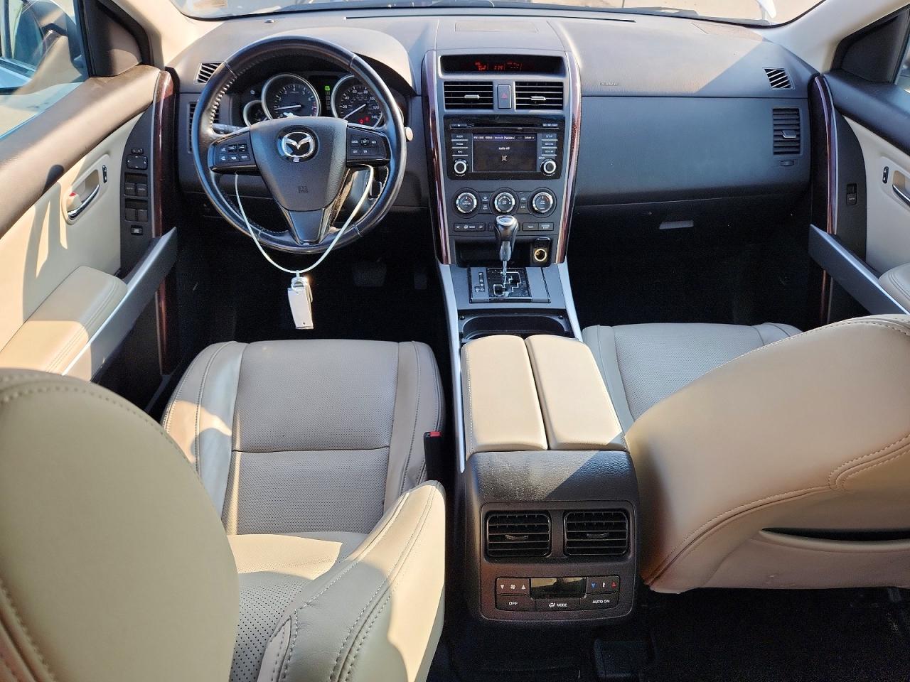 2015 Mazda Cx-9 Grand Touring White vin: JM3TB3DV1F0462176