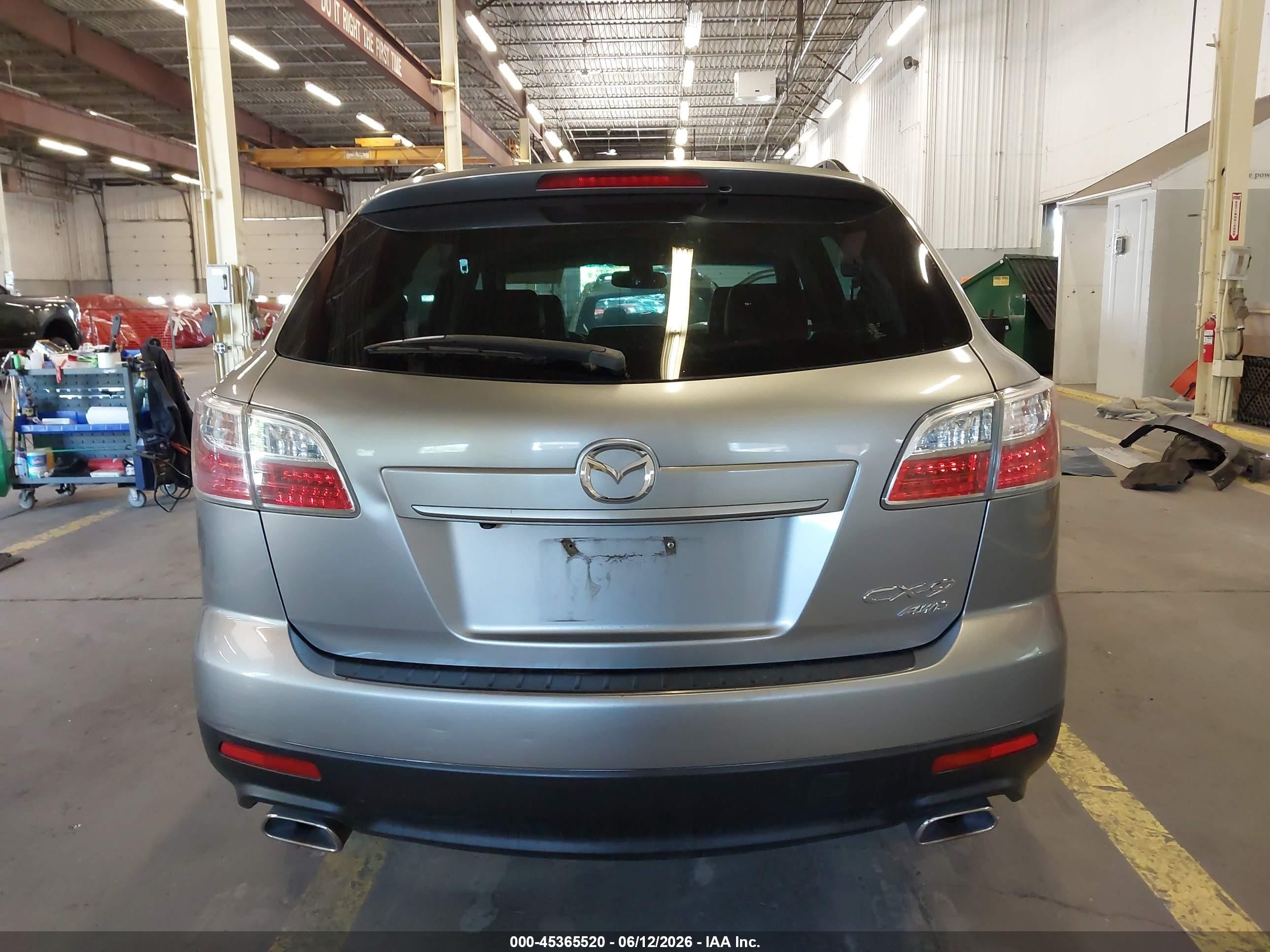 2011 Mazda Cx-9 Grand Touring Серебряный vin: JM3TB3DV2B0325399