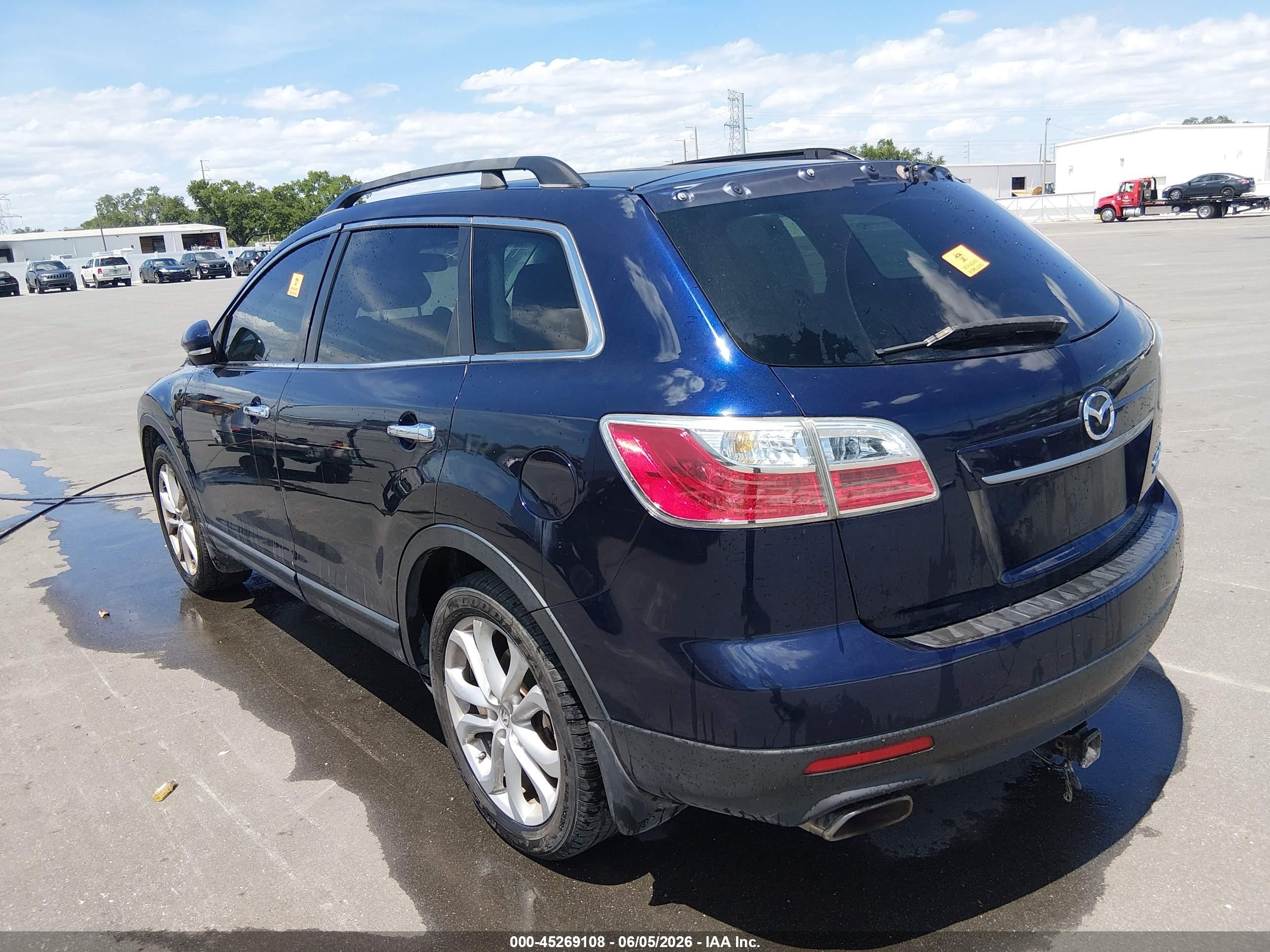 2012 Mazda Cx-9 Grand Touring Blue vin: JM3TB3DV2C0337344