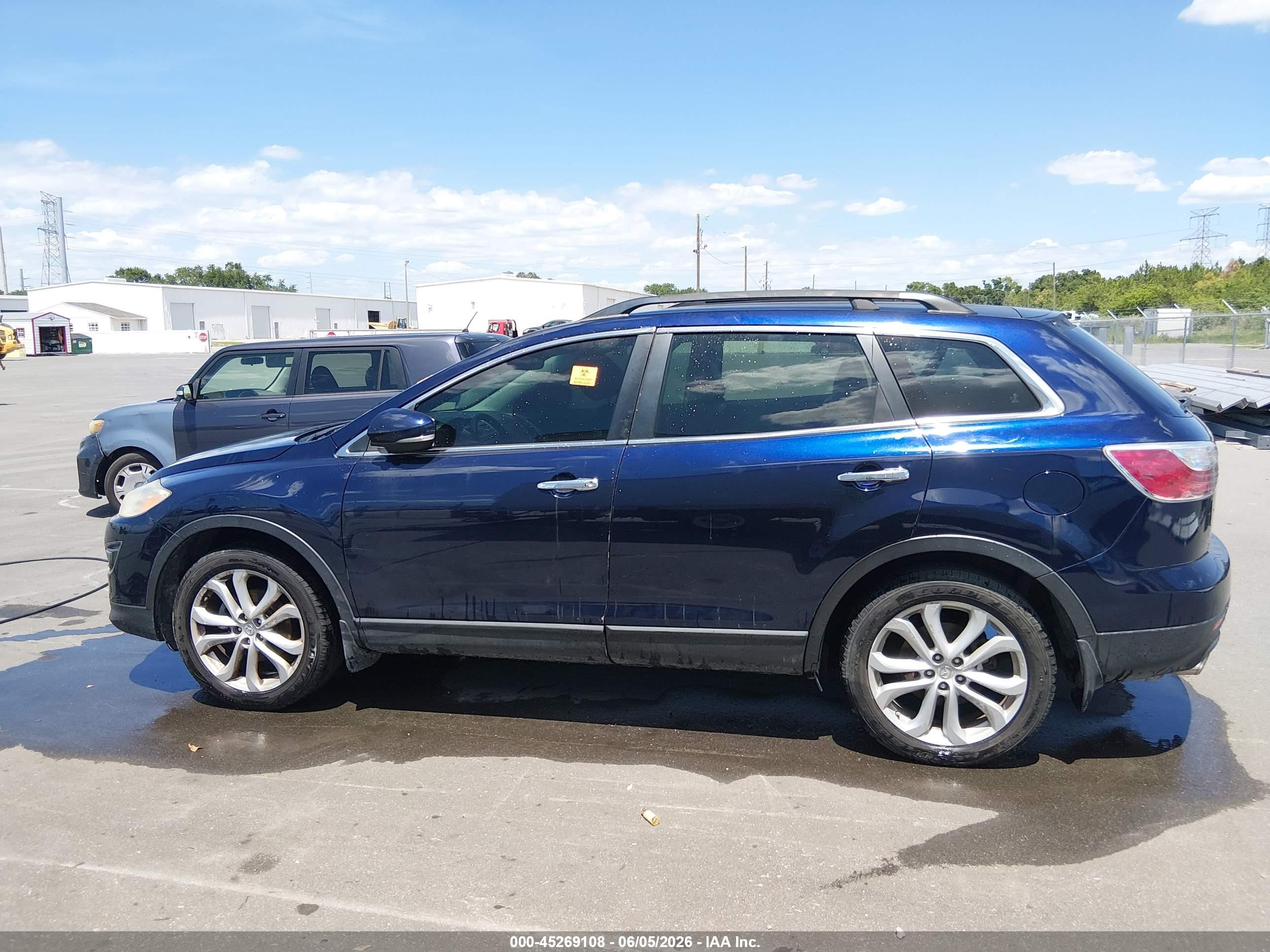 2012 Mazda Cx-9 Grand Touring Blue vin: JM3TB3DV2C0337344
