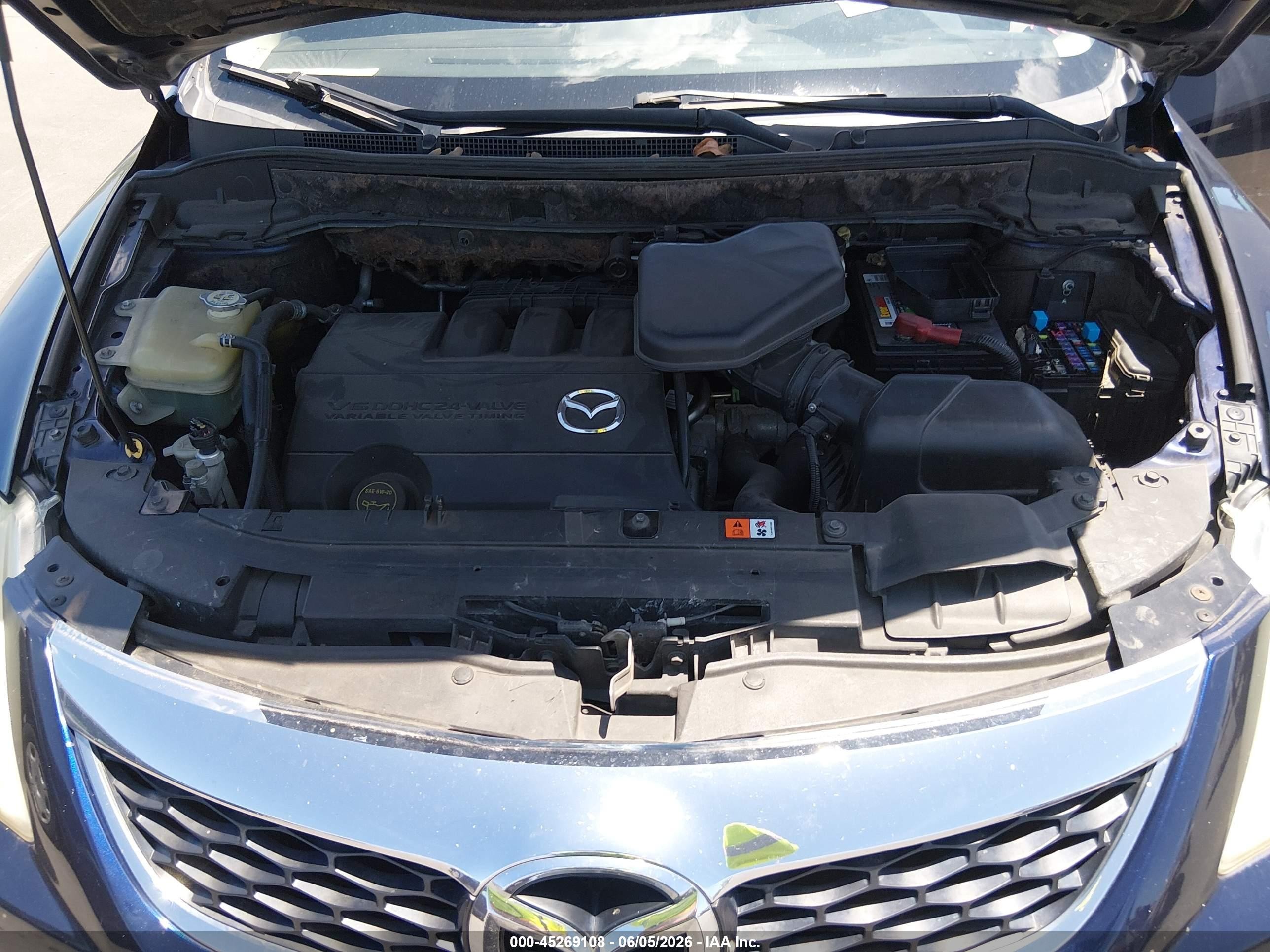 2012 Mazda Cx-9 Grand Touring Blue vin: JM3TB3DV2C0337344