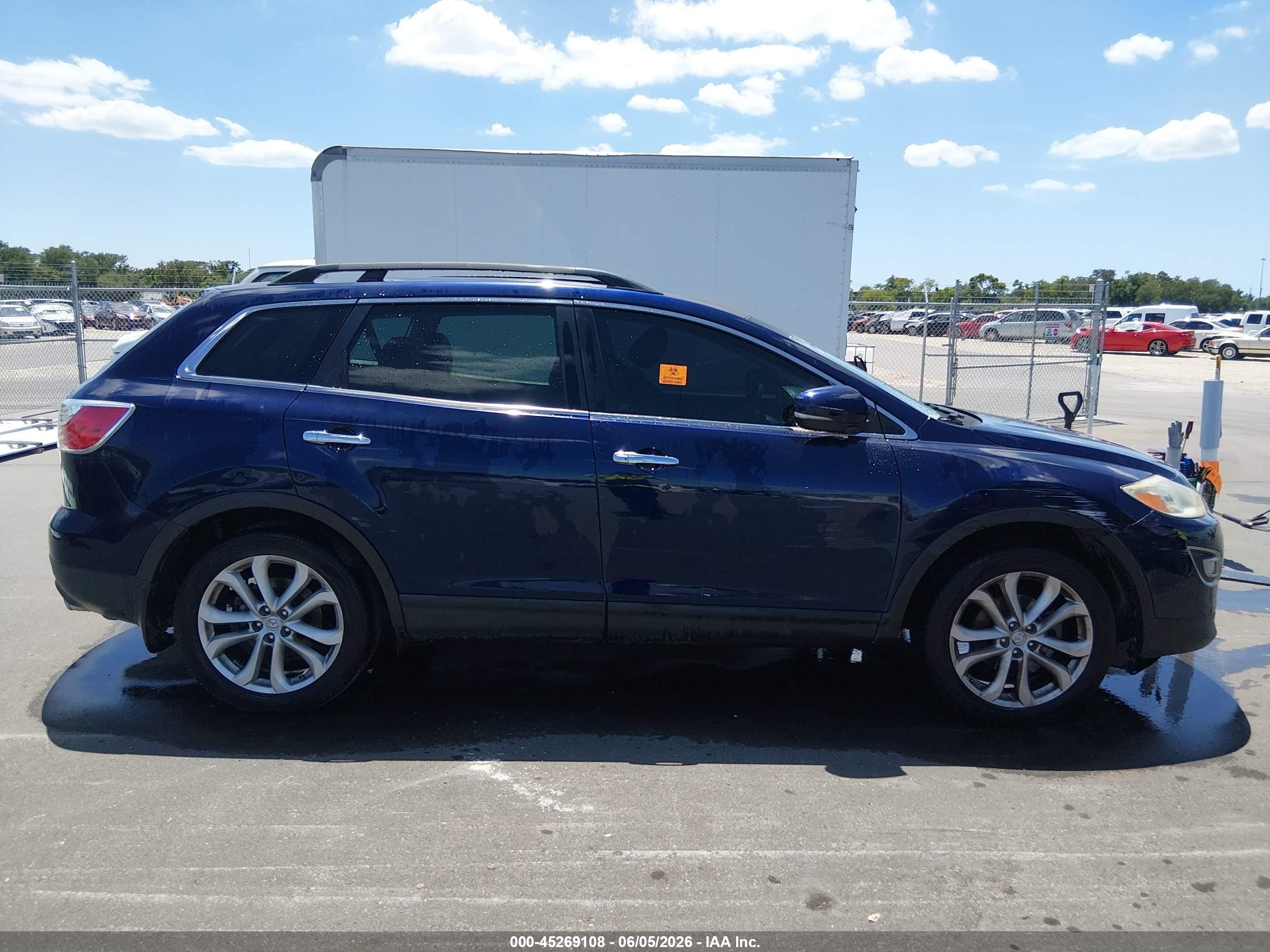 2012 Mazda Cx-9 Grand Touring Blue vin: JM3TB3DV2C0337344